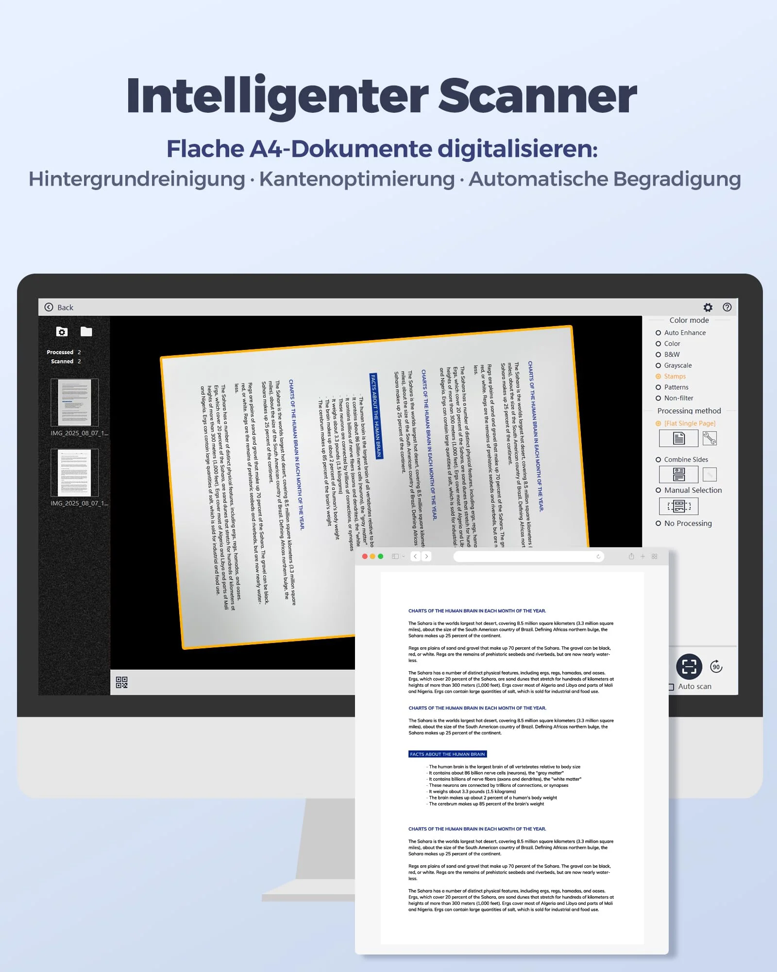 CZUR 8MP USB-Dokumentenkamera und Visualizer, A4 Dokumentenscanner tragbarer Scanner, für Lehr- und Klassenzimmer, Home-Office, kompatibel mit Windows, macOS (Lens800) - Image 7