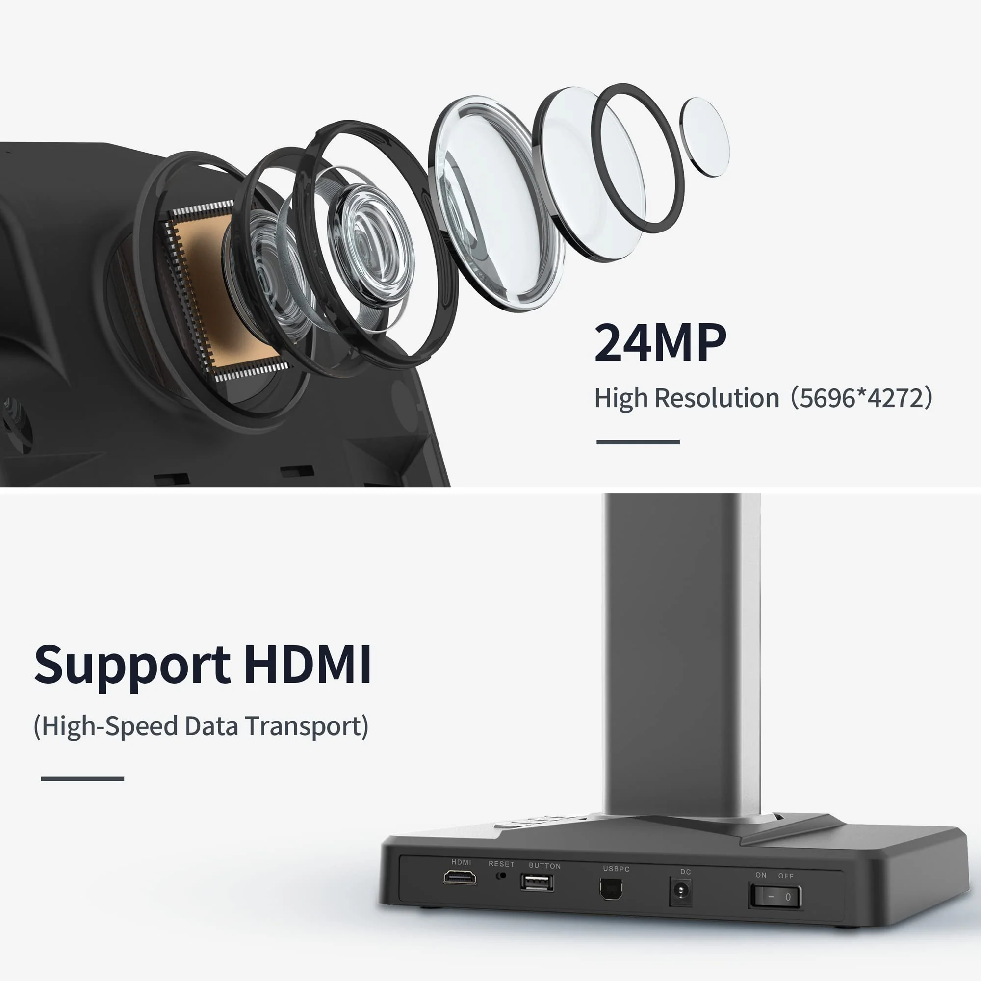 CZUR ET24 Pro Dokumentenscanner 24MP, Professioneller Buchscannermit HDMI, Scanner bis zu A3, mit Laser Verflachungstechnologie OCR 320Dpi Dokumentenkamera Visualizer für Windows, macOS und Linux - Image 8