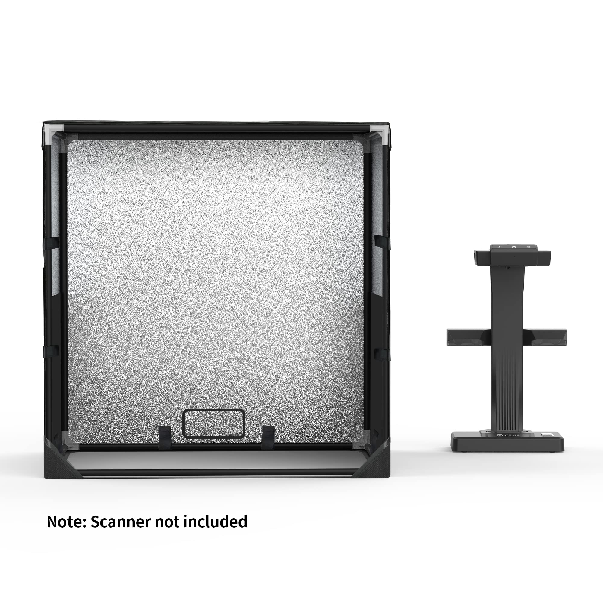 CZUR Fotostudio mit Handtasche, Fotobox Studio Box Scanner-Helfer, 60 * 60 * 60cm, Faltbar & Tragbar, geeignet für CZUR Buchscanner Dokumentenscanner - Image 7