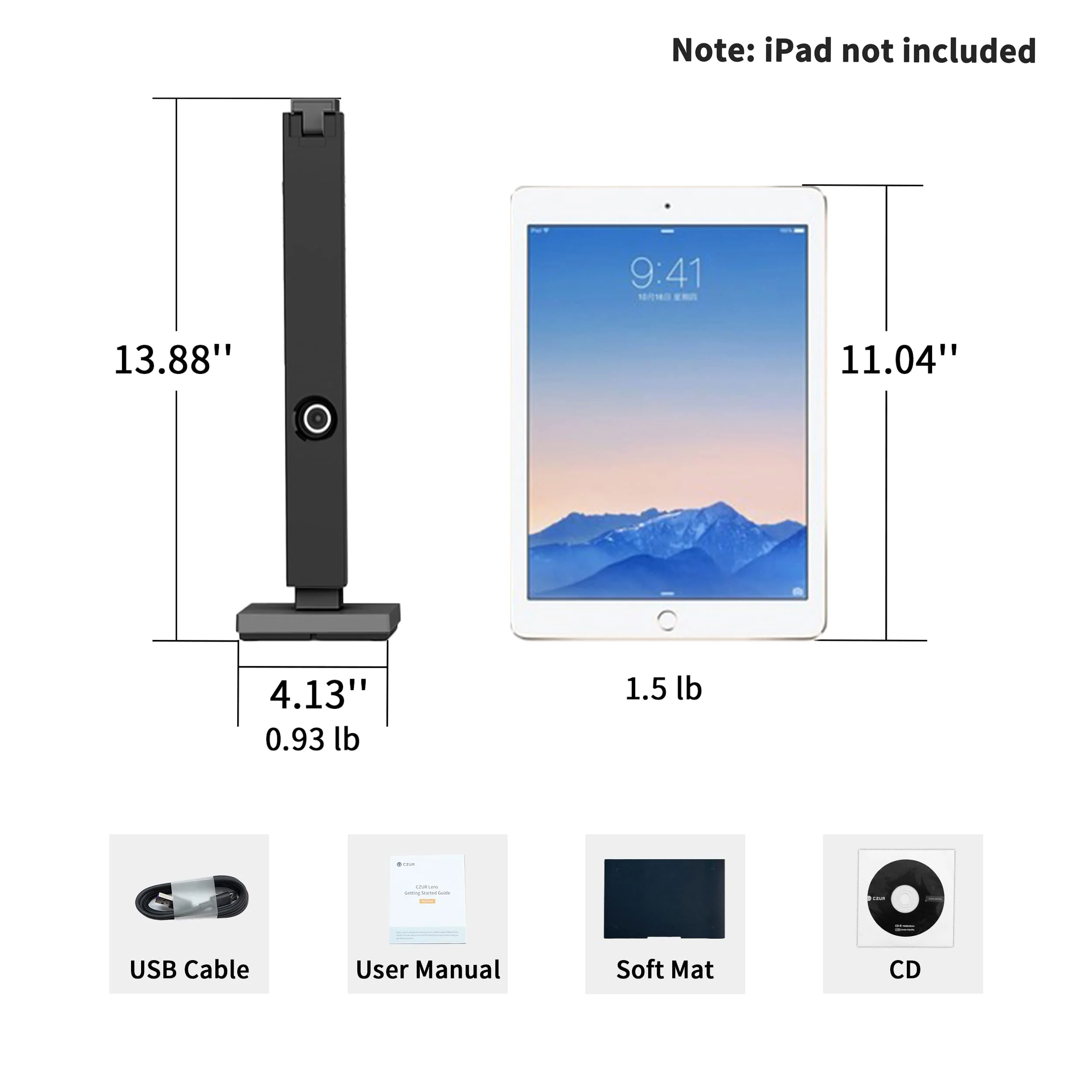 CZUR Lens Pro 12 MP Tragbarer Dokumentenscanner, schneller USB-Scanner Papierschutz kein Stau/kein Kratzer, 330 DPI, mit OCR, mobiler Scanner für Mac, Windows (Lens1200) - Image 3