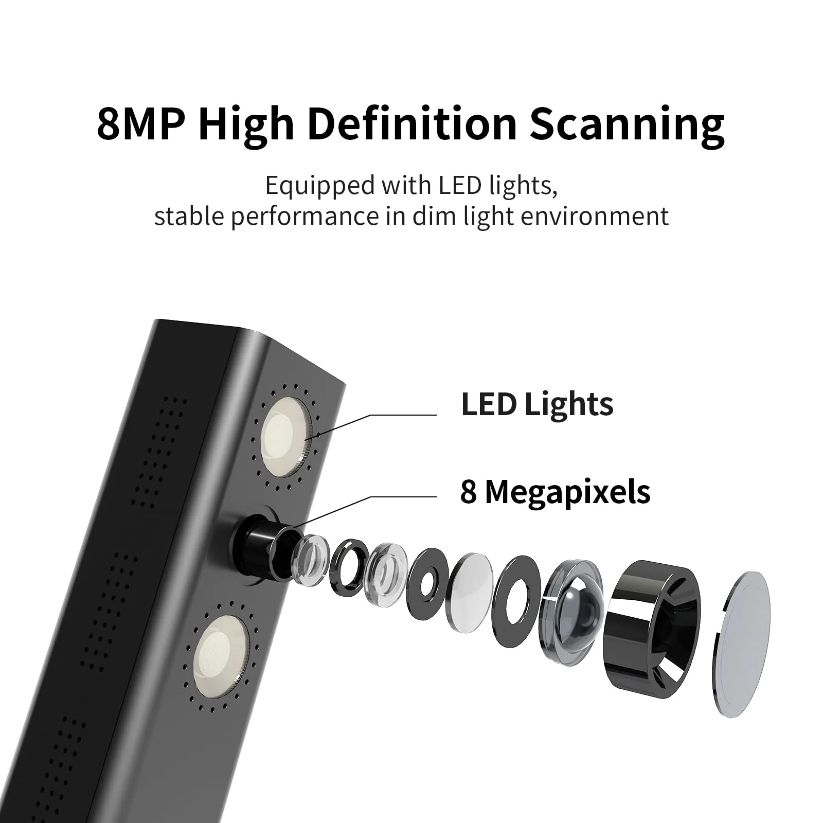 CZUR USB-Dokumentenkamera 8MP, A4 Overhead Scanner, Tragbarer Dokumentenscanner mit OCR, für Live-Präsentationen Webkonferenzen Online Unterricht, Kompatibel mit MacOS/Windows (Shine 800 Pro A4) - Image 4
