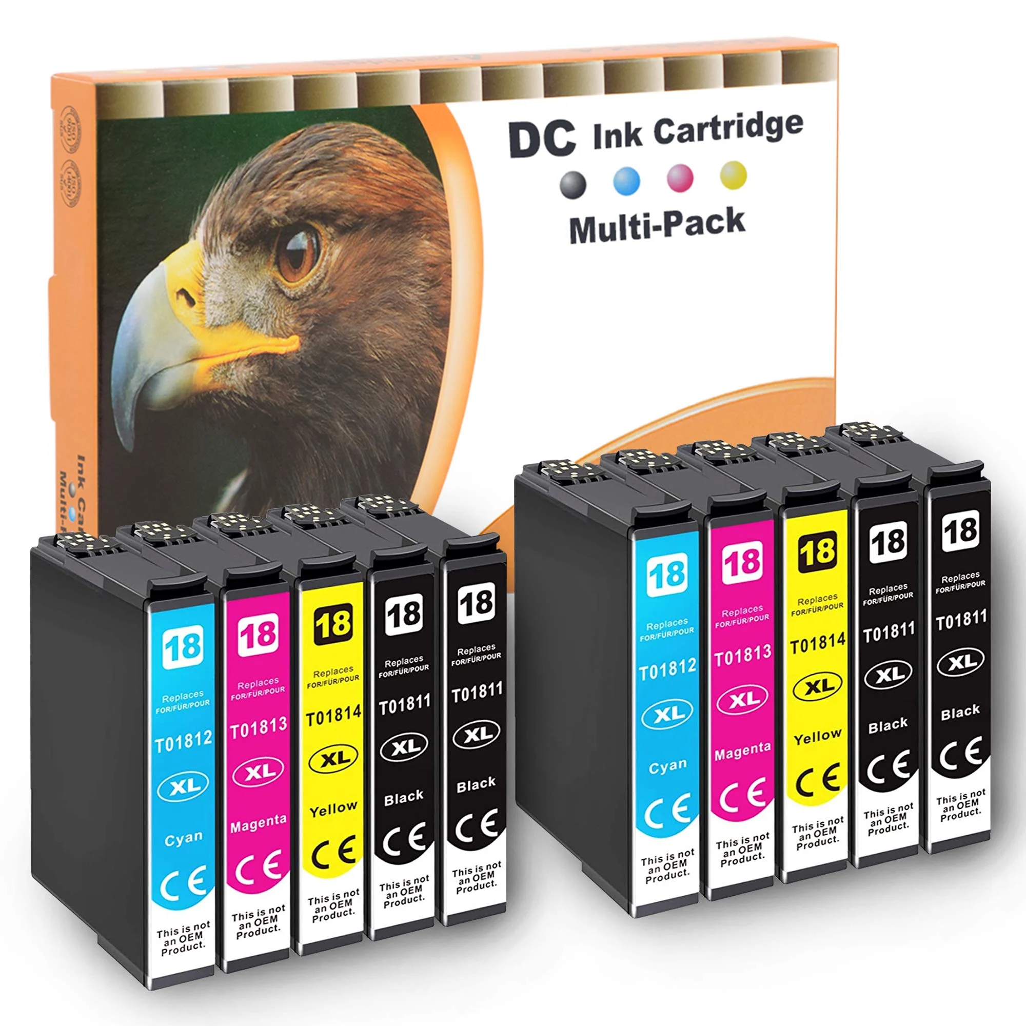 D&C 10x Druckerpatronen Kompatibel für Epson 18 18XL Expression Home XP-102 XP-202 XP-205 XP-212 XP-215 XP-225 XP-302 XP-305 XP-312 XP-315 XP-322 XP-325 XP-402 XP-405 XP-412 XP-415 XP-422 XP-425 - Image 7