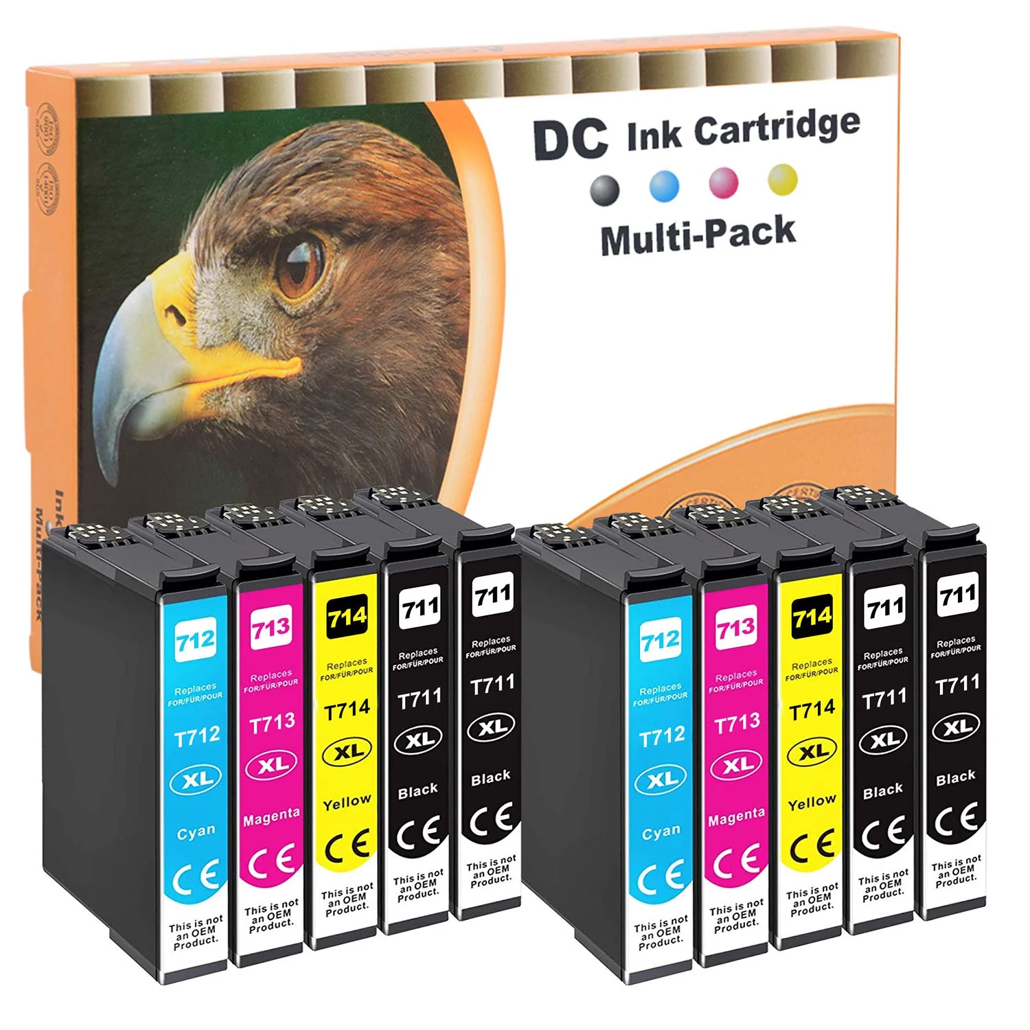 D&C 10x Druckerpatronen Kompatibel für Epson 71Xl, T71XL für Epson Stylus B40W BX300F BX310FN BX600FW BX610FW Stylus S21 SX100 SX105 SX110 SX115 SX200 SX205 SX210 SX215 SX218 SX400 DX8450 DX9400 - Image 5