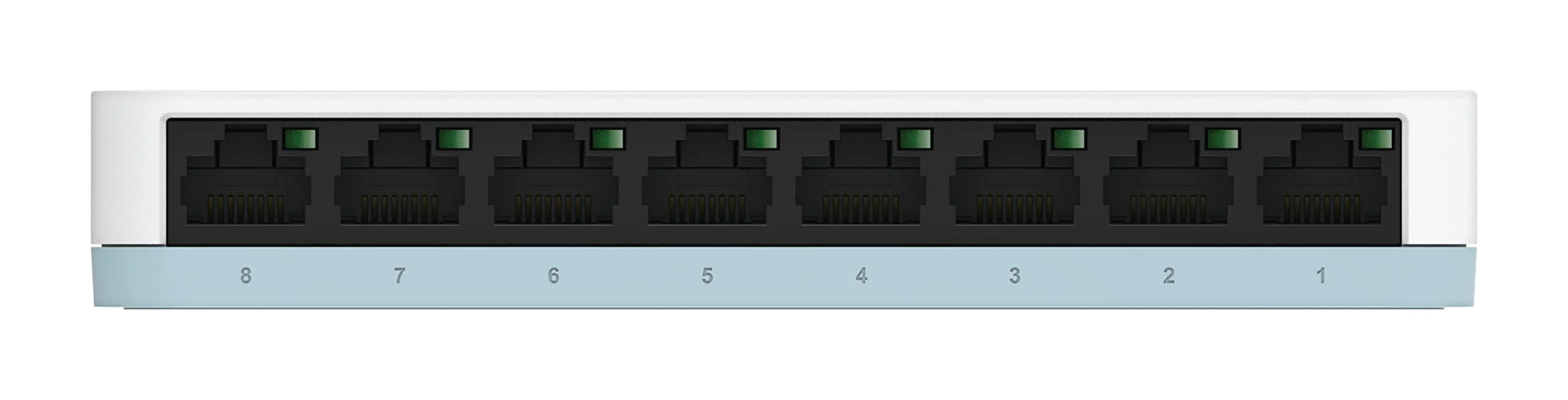 D-Link DGS-1008D 8-Port Gigabit Switch Desktop (10/100/1000 Mbit/s, bis zu 2000 Mbit/s pro Port im Full-Duplex-Modus, lüfterlos) - Image 4