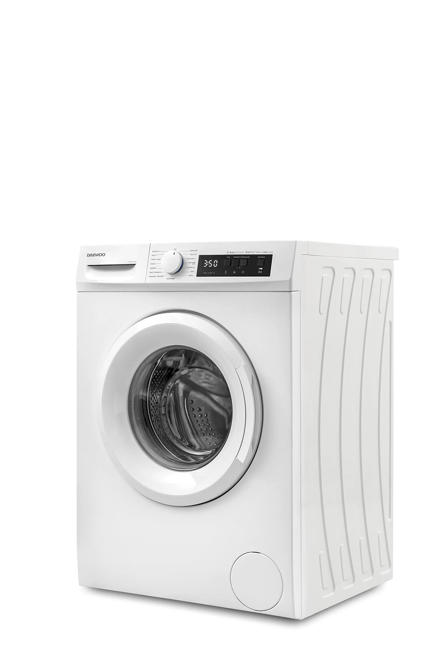 Daewoo WM014T1WA0DE Waschmaschine Frontlader, 10 kg, 1400 U/min, Advanced Inverter Motor, 15 Programme inkl. 15 min Kurzprogramm, AquaStop, Weiß - Image 4