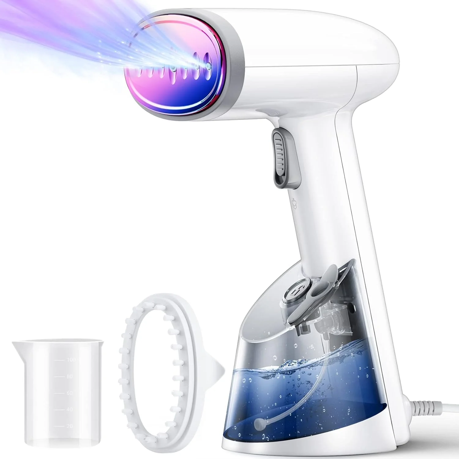 Dampfglätter Steamer, Mioduro Tragbarer Kleiderdampfer für Kleidung mit 250 ml Tank, für vertikales und horizontales Dämpfen, schnelles Aufheizen, schnelle Faltenentfernung,KG-1808 1400W - Image 6