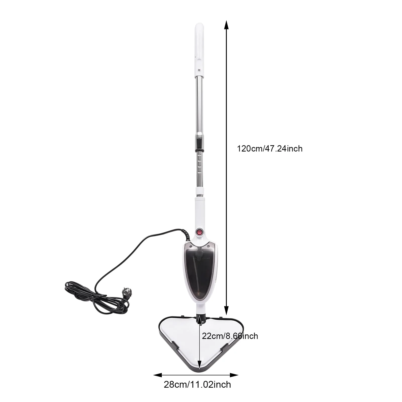 Dampfreiniger, Steamclean Multifunktion mit 360° Drehbare Moppkopf, 1300W Dampfbesen & Handdampfreiniger mit Sterilisierende und Desinfizierende Wirkung für alle Arten von Bodenbelägen - Image 9