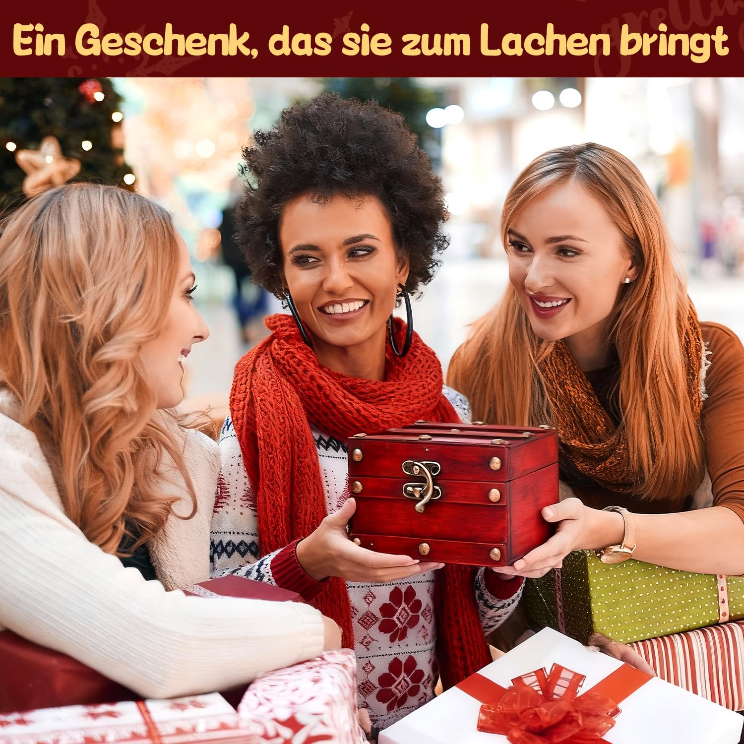 Dandin Nichts Geschenk für Alle Die Nichts Wollen, Lustige NIX Geschenk, Nix Geschenk zum Geburtstag, Geschenke für alle die Nichts wollen, Schatzkiste, Geburtstagsgeschenk für Männer Frauen - Image 4