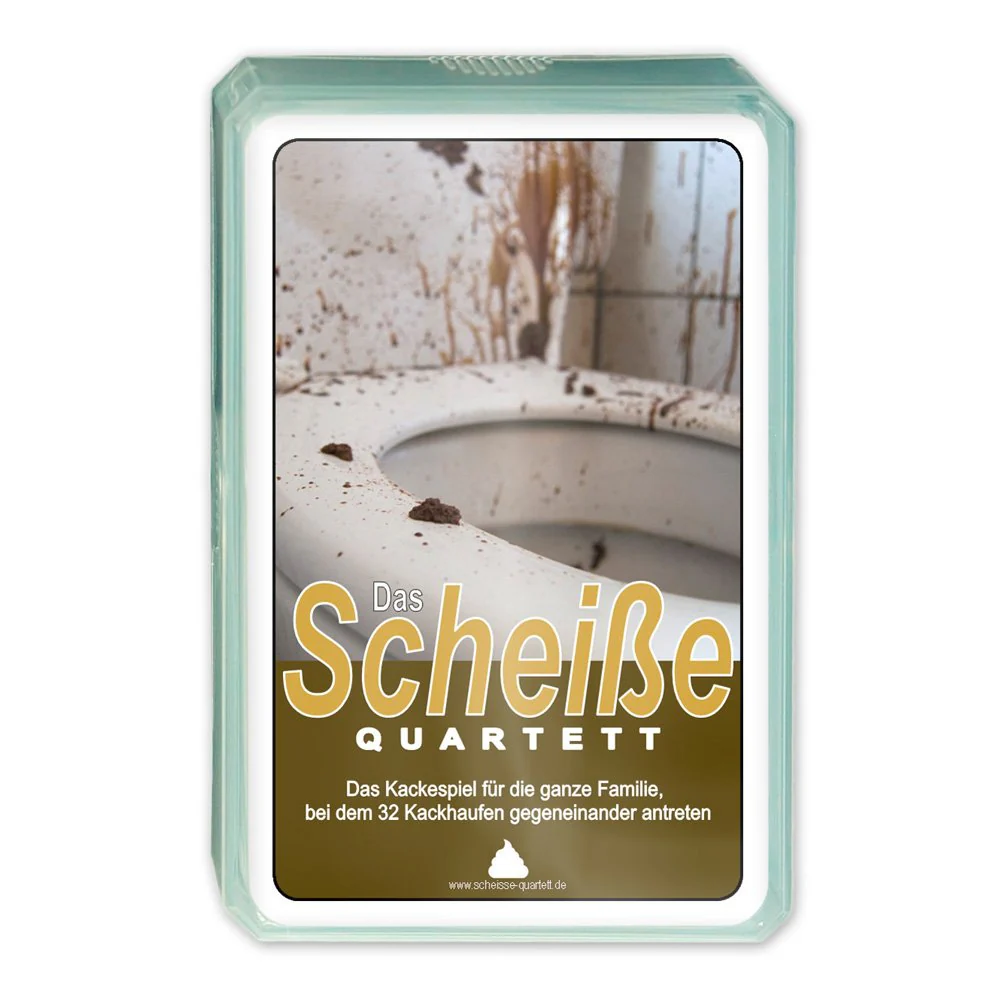 Das Scheiße Quartett | Das Kultspiel für die ganze Familie mit 32 Kackhaufen | Ideal für's Schrottwichteln!