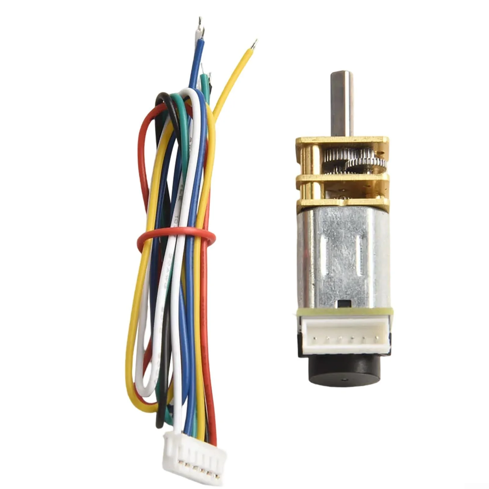 DC 6V Metall Getriebemotor mit Encoder für GA12 für N20, für RC Hobbys und kleine Roboteranwendungen (300 U/min)