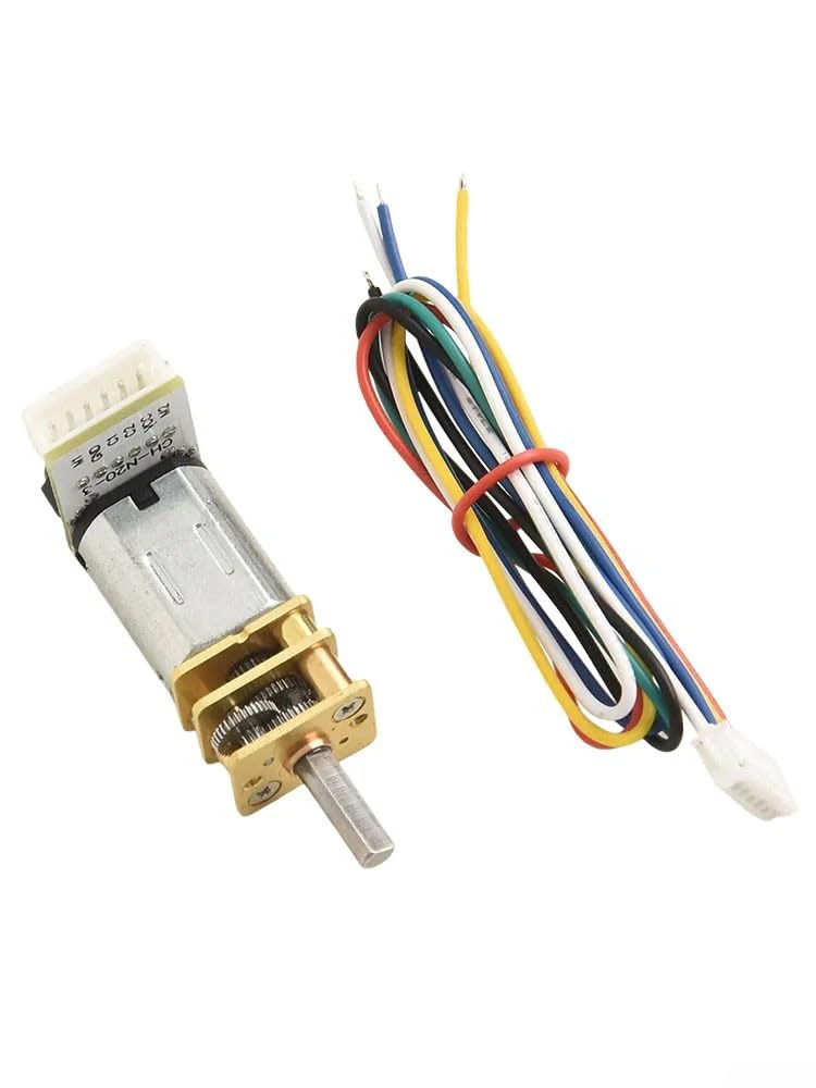 DC 6V Metall Getriebemotor mit Encoder für GA12 für N20, für RC Hobbys und kleine Roboteranwendungen (300 U/min) - Image 4