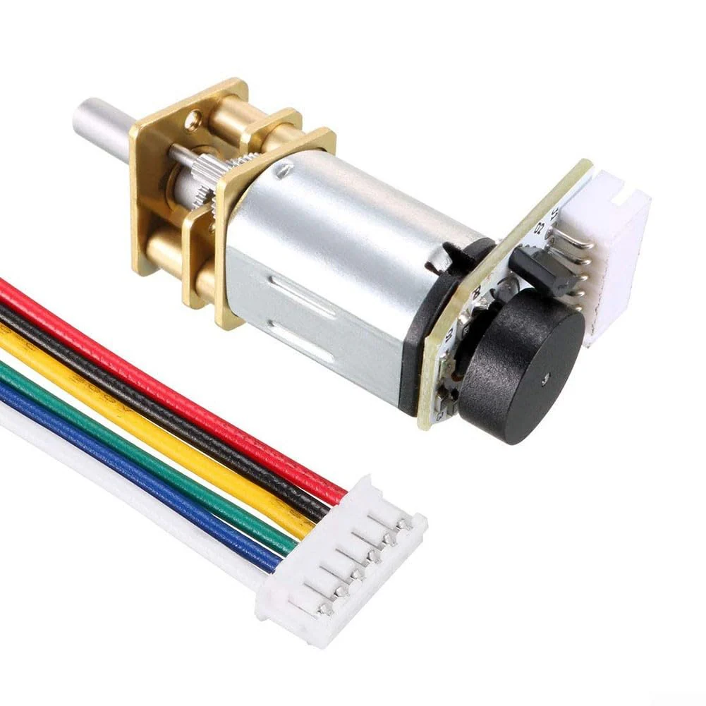 DC 6V Metall Getriebemotor mit Encoder für GA12 für N20, für RC Hobbys und kleine Roboteranwendungen (3000RPM) - Image 6