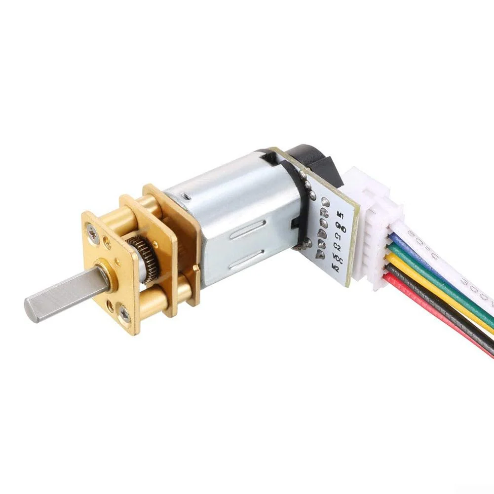 DC 6V Metall Getriebemotor mit Encoder für GA12 für N20, für RC Hobbys und kleine Roboteranwendungen (3000RPM) - Image 8