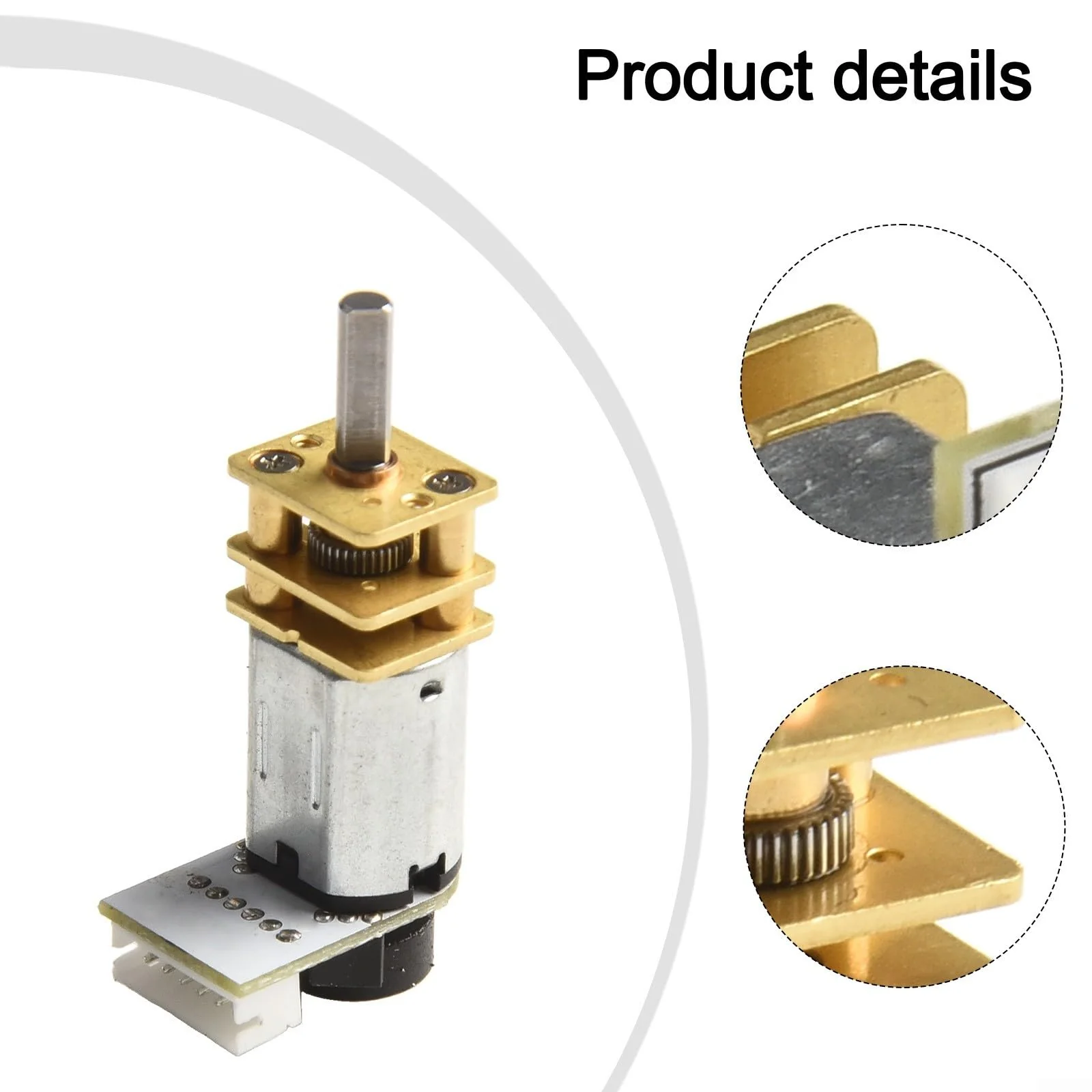 DC 6V Metall Getriebemotor mit Encoder für GA12 für N20, für RC Hobbys und kleine Roboteranwendungen (500RPM) - Image 3