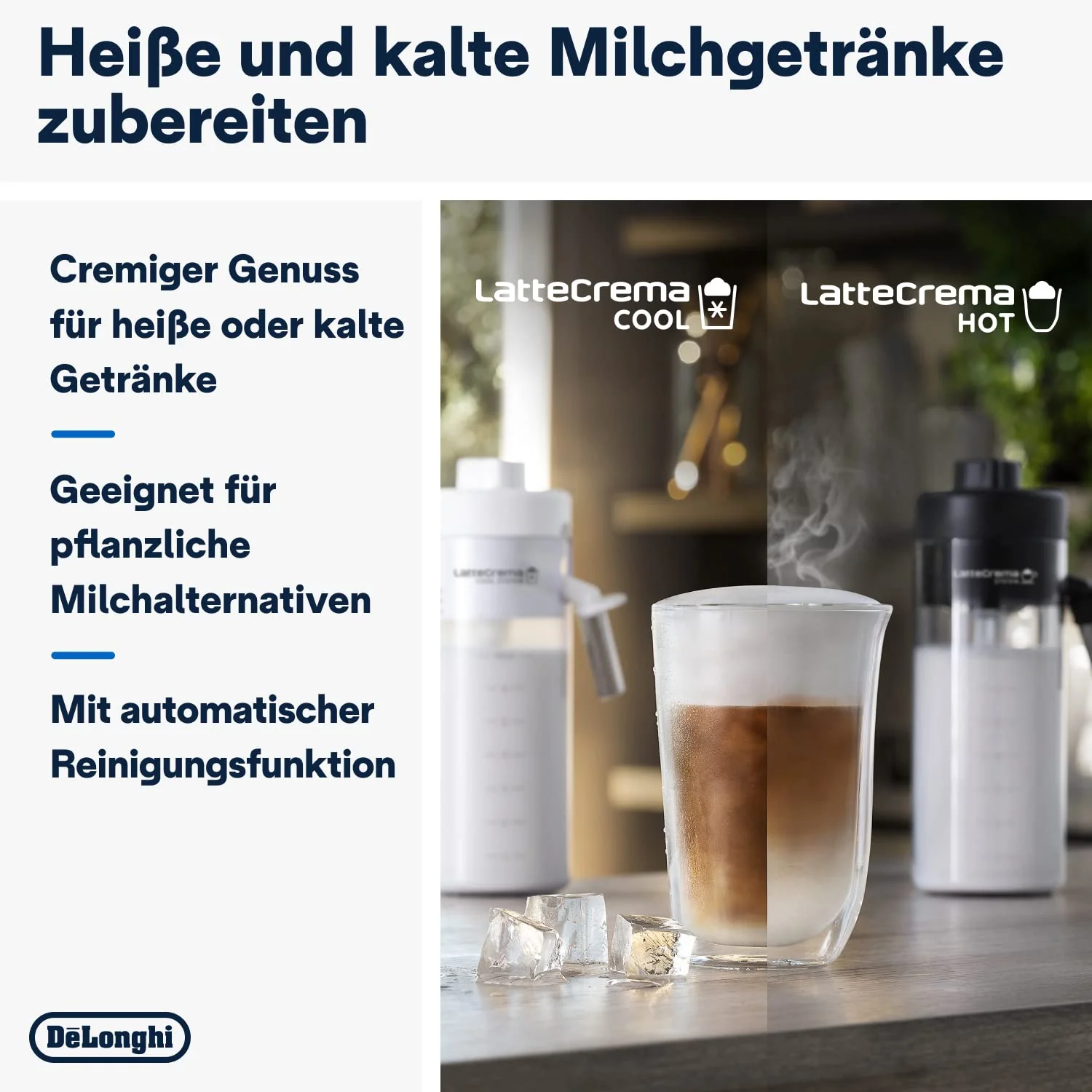 De’Longhi Eletta Explore - Perfetto Kaffeevollautomat mit LatteCrema-Milchaufschäumer, 50 Getränke inklusive Cold Brew auf Knopfdruck, farbiges Touch-Display, Dunkelgrau (ECAM452.67.G) - Image 8