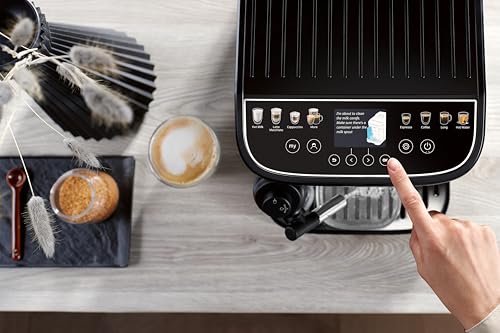 De’Longhi Magnifica Evo Next - Perfetto Kaffeevollautomat mit LatteCrema-Milchaufschäumer, 13 One-Touch-Getränke, Coffee- und Cappuccino Kaffeemaschine, farbiges Touch-Display, Titan (ECAM312.80.TB) - Image 2