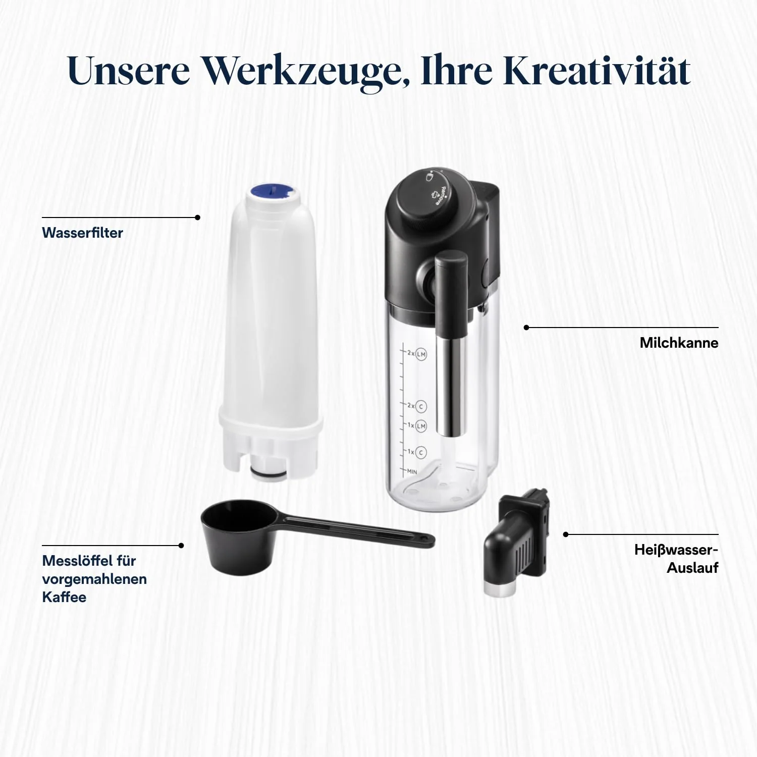 De’Longhi Magnifica Start - Perfetto Kaffeevollautomat mit LatteCrema-Milchaufschäumer, 4 One-Touch-Getränke, Cappuccino, Espresso Kaffeemaschine, Soft-Touch-Bedienfeld, Schwarz (ECAM220.91.B) - Image 3