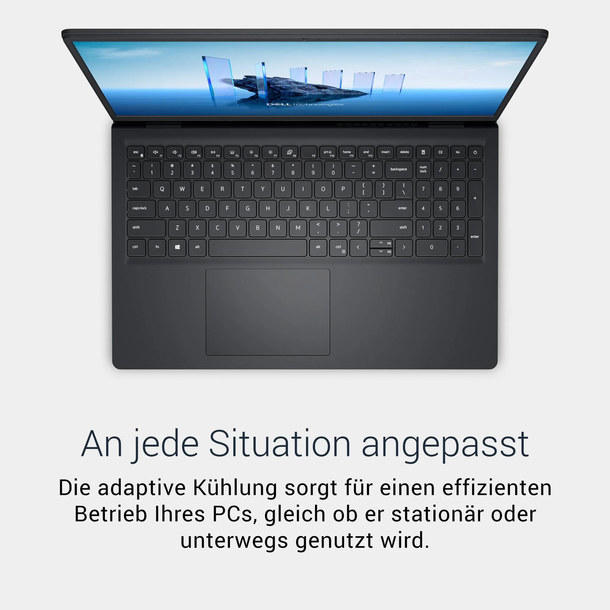 Dell 15 Laptop DC15250 15,6" FHD (1920 x 1080) 120Hz, Intel Core i5-1334U, Intel UHD Grafik, 16GB DDR4 RAM, 512GB SSD, Windows 11 Home, QWERTZ-Tastatur – Schwarz - Image 10
