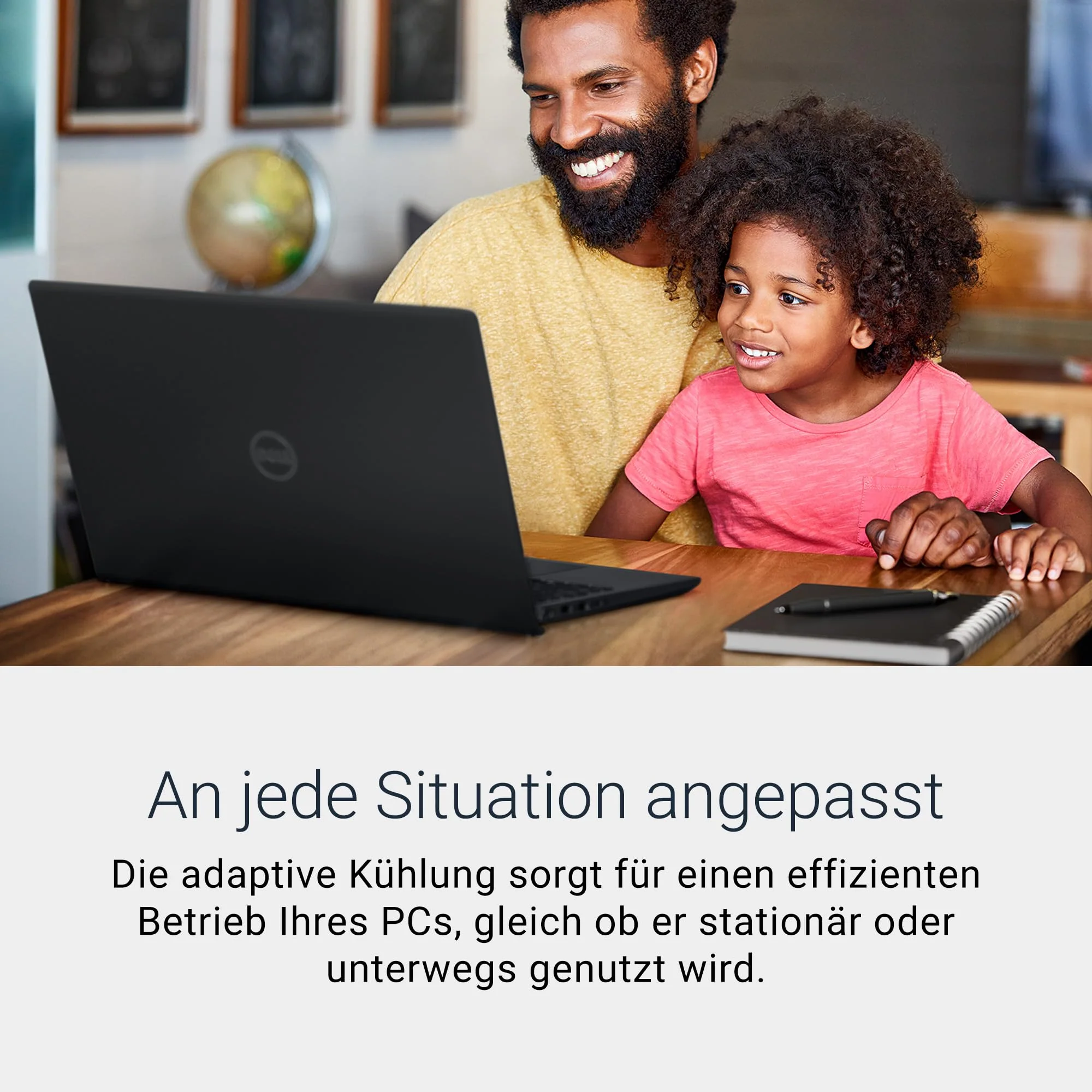 Dell 15 Laptop DC15255 15.6" FHD (1920 x 1080) 120Hz, AMD Ryzen 7 7730U, AMD Radeon Graphics, 16GB DDR4 RAM, 1TB SSD, Windows 11 Home, QWERTZ Backlit Keyboard - Black - Image 10