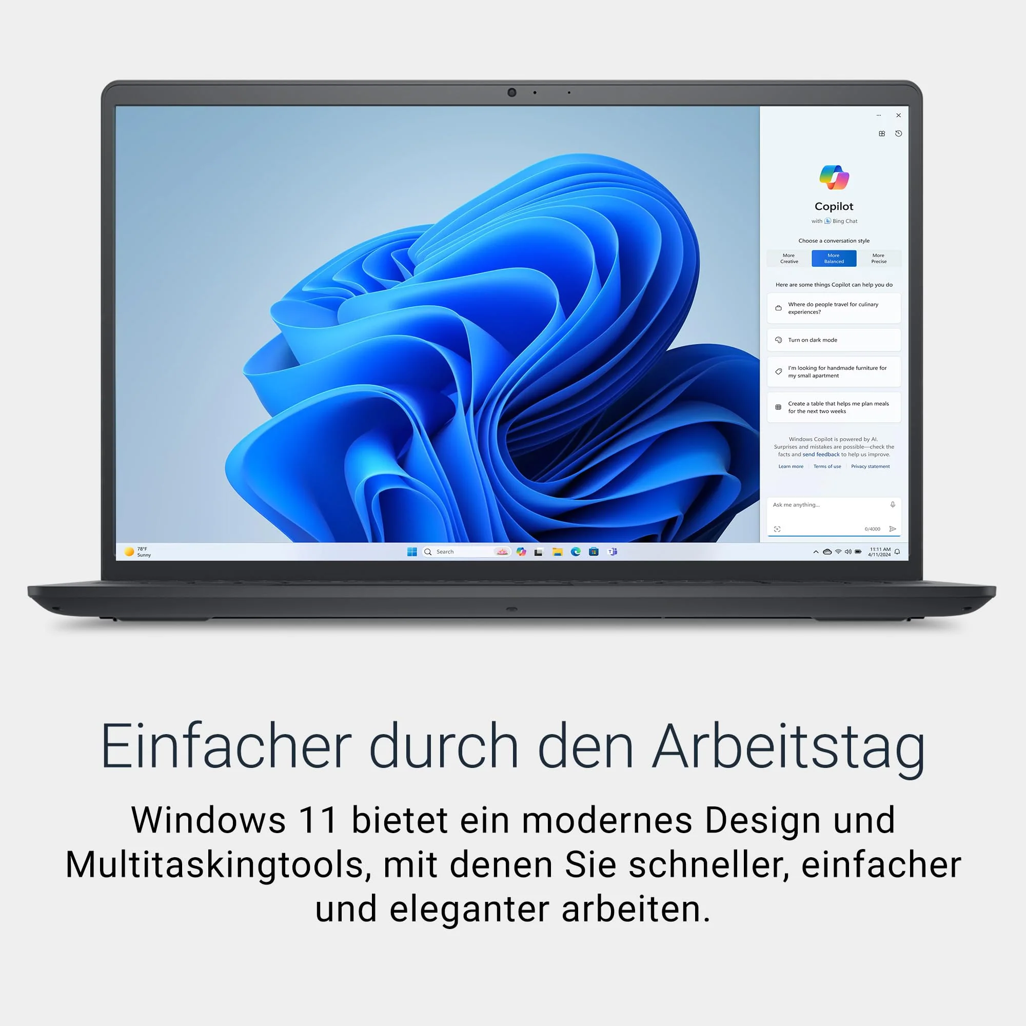 Dell 15 Laptop DC15255 15.6" FHD (1920 x 1080) 120Hz, AMD Ryzen 7 7730U, AMD Radeon Graphics, 16GB DDR4 RAM, 1TB SSD, Windows 11 Home, QWERTZ Backlit Keyboard - Black - Image 8