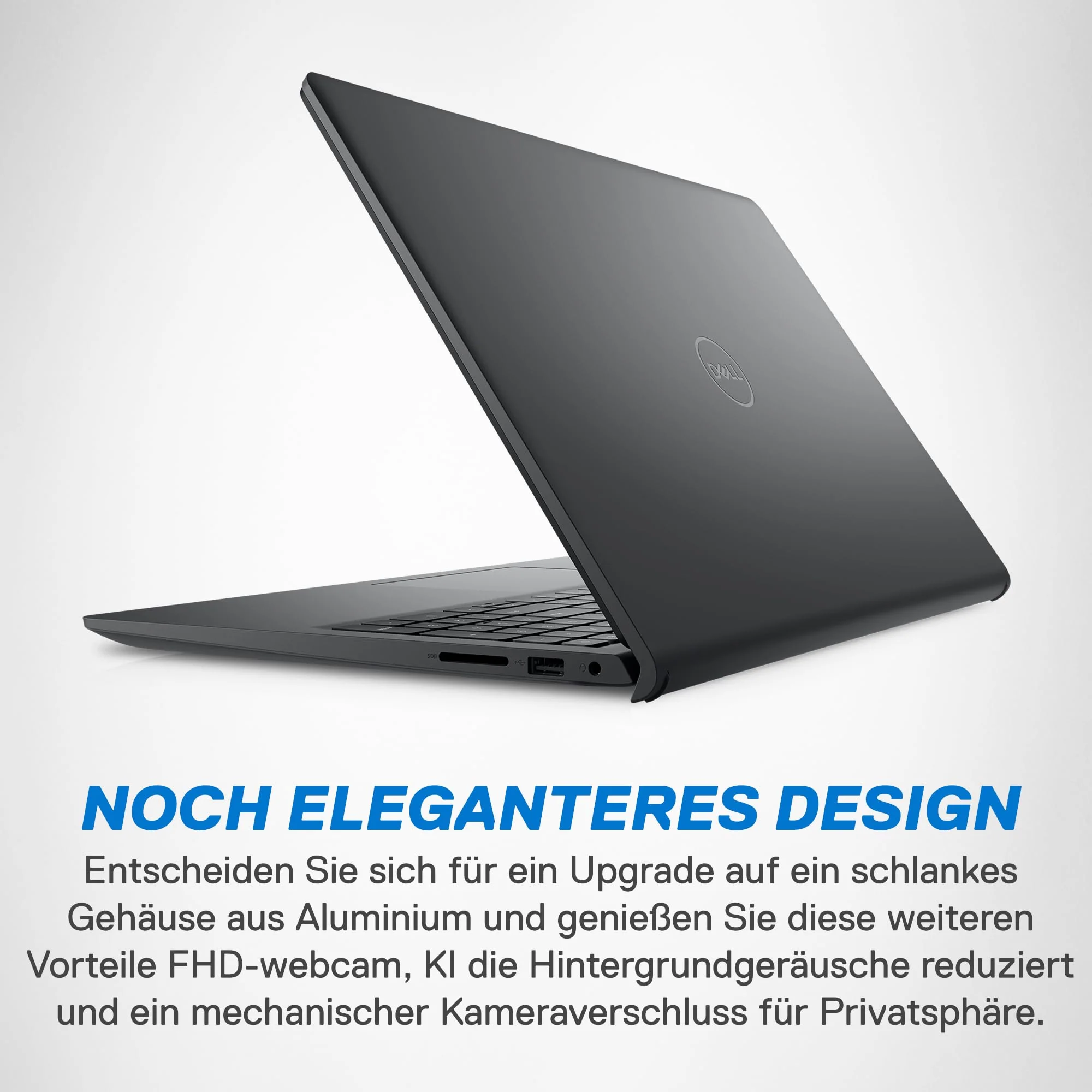 Dell Inspiron 15 3530 Laptop 15.6 Inch FHD (1920 x 1080) Display, Intel Core i3-1305U, 8 GB RAM, 256 GB SSD, Intel UHD Graphics, Fingerprint Reader, German Backlit Keyboard, Windows 11 Home, Black - Image 3