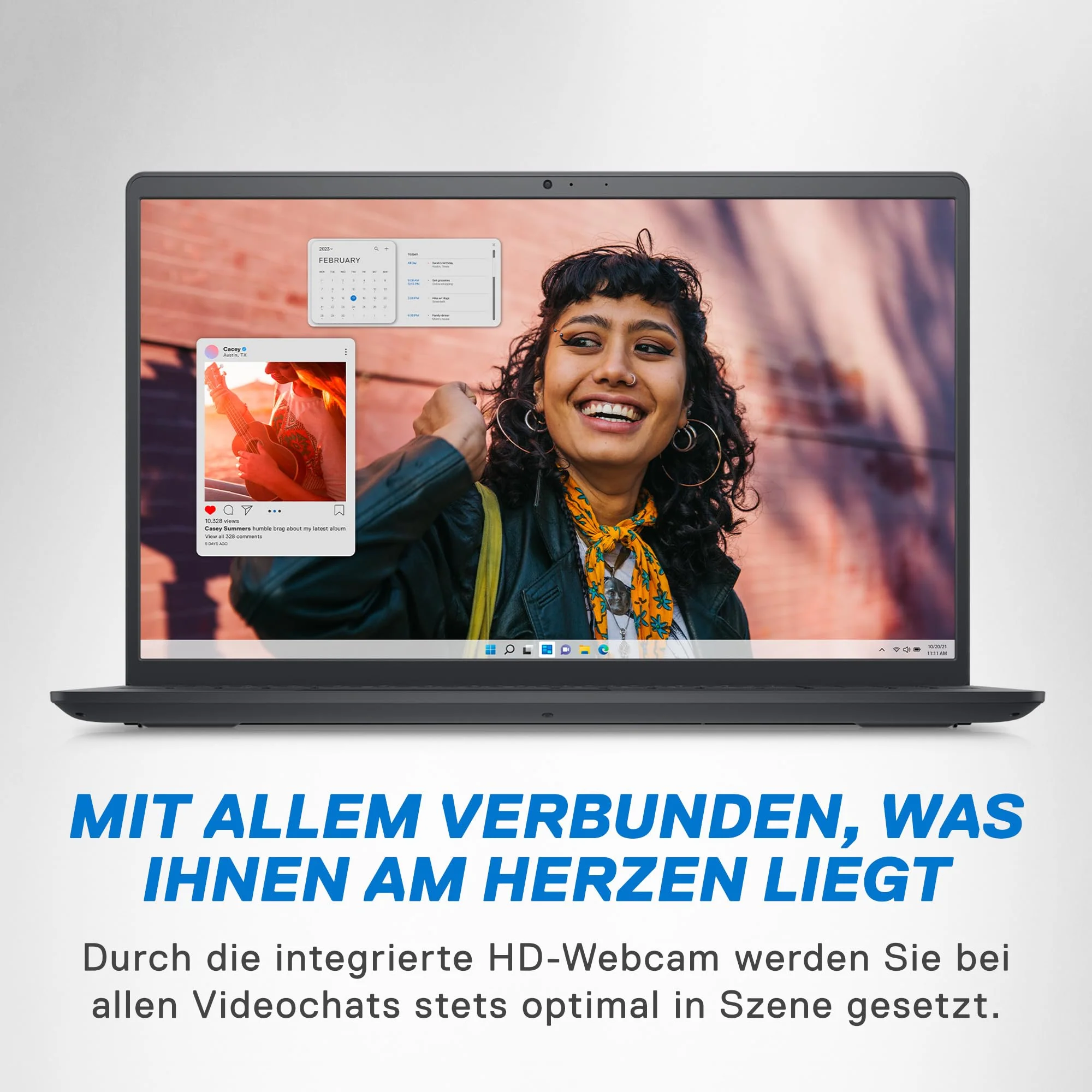Dell Inspiron 15 3530 Laptop 15.6 Inch FHD (1920 x 1080) Display, Intel Core i3-1305U, 8 GB RAM, 256 GB SSD, Intel UHD Graphics, Fingerprint Reader, German Backlit Keyboard, Windows 11 Home, Black - Image 7