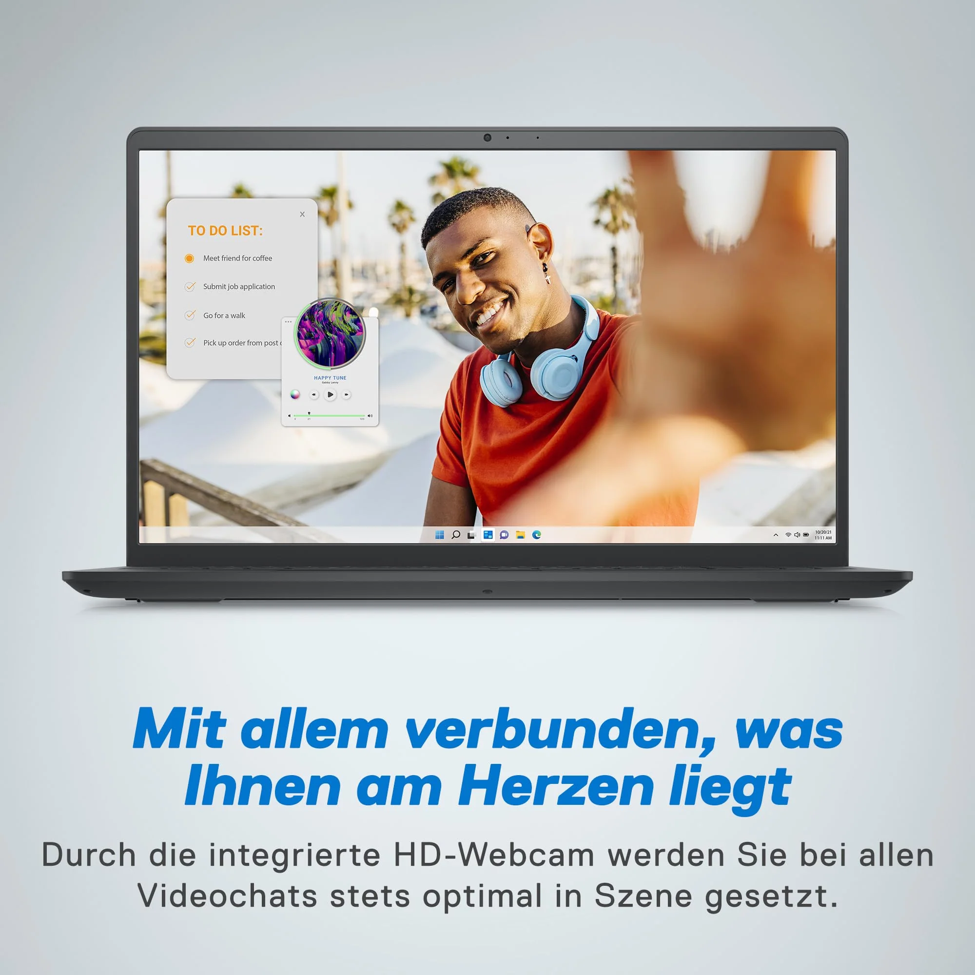 Dell Inspiron 15 3535 Laptop 15.6 Inch FHD 120Hz, AMD Ryzen 5 7520U, 8GB RAM LPDDR5, 512GB SSD, AMD Radeon Graphics, Intel Wi-Fi 6, Windows 11 Home, German QWERTY Black - Image 7