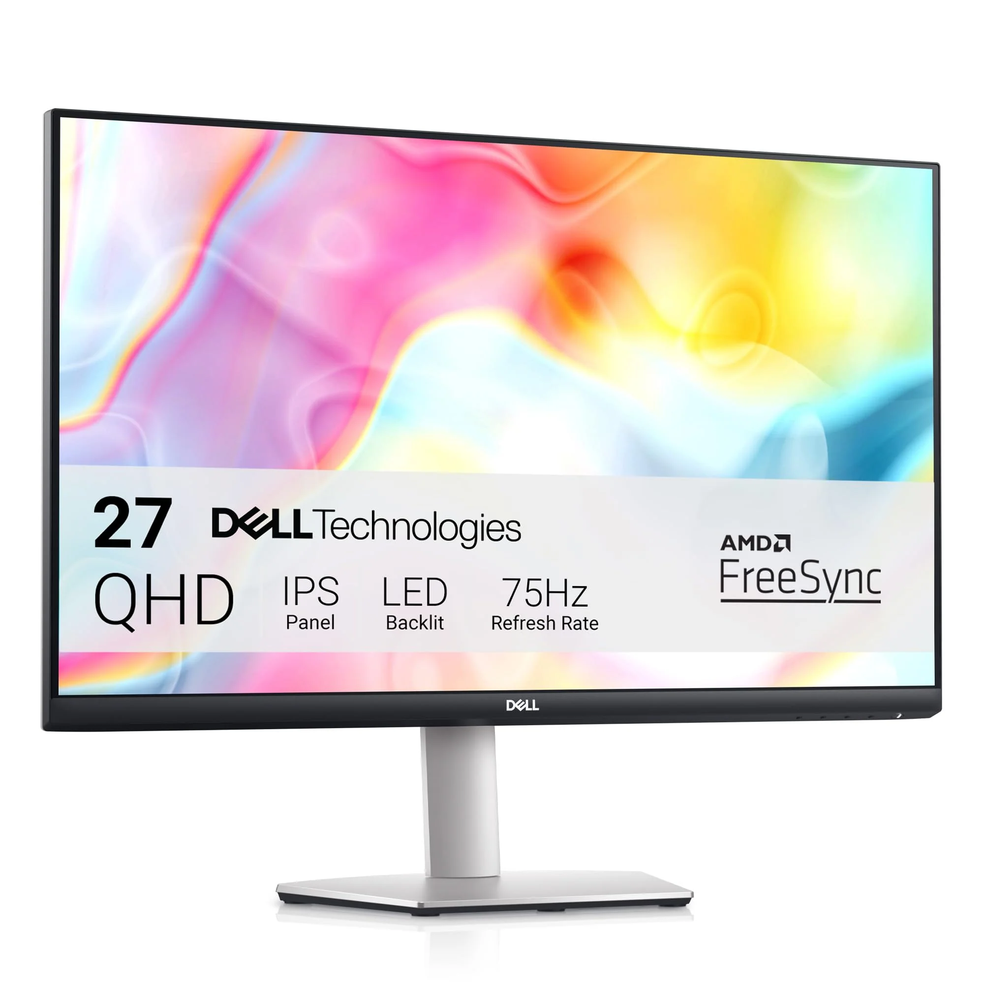 Dell S2722DC USB-C 27 Zoll QHD (2560x1440) Monitor, 75Hz, IPS, 4ms, AMD FreeSync, 99% sRGB, Eingebaute Lautsprecher, USB-C, 2x HDMI, 2x USB, 3 Jahre Garantie, Platinum Silver - Image 5