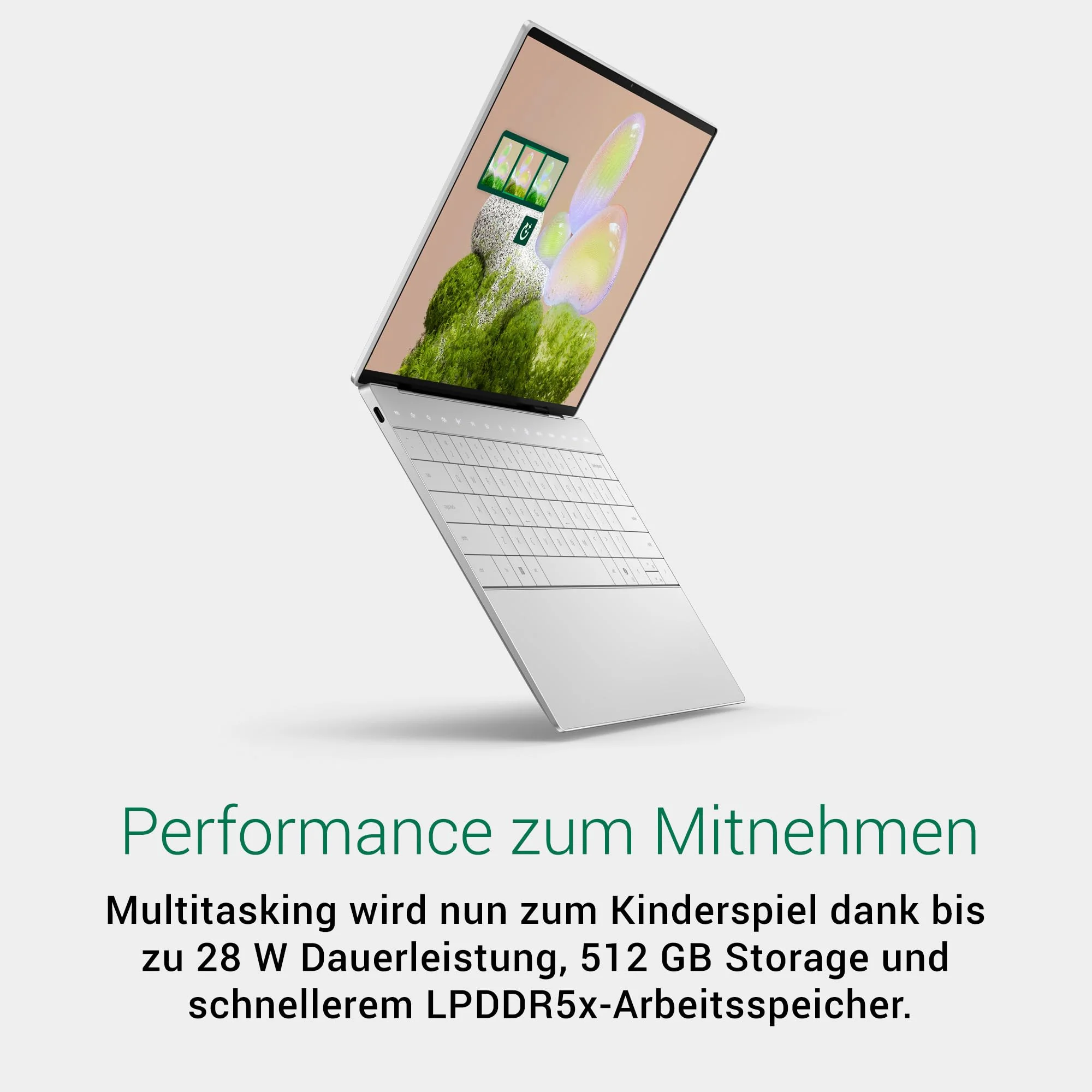 Dell XPS 13 (9350) Laptop Copilot+ 13.4 Inch FHD+ 120Hz, Intel Core Ultra 5 Series 2, 16GB RAM, 512GB SSD, Intel Arc Graphics, Windows 11 Home, Fingerprint Reader, QWERTY Keyboard, Platinum - Image 16