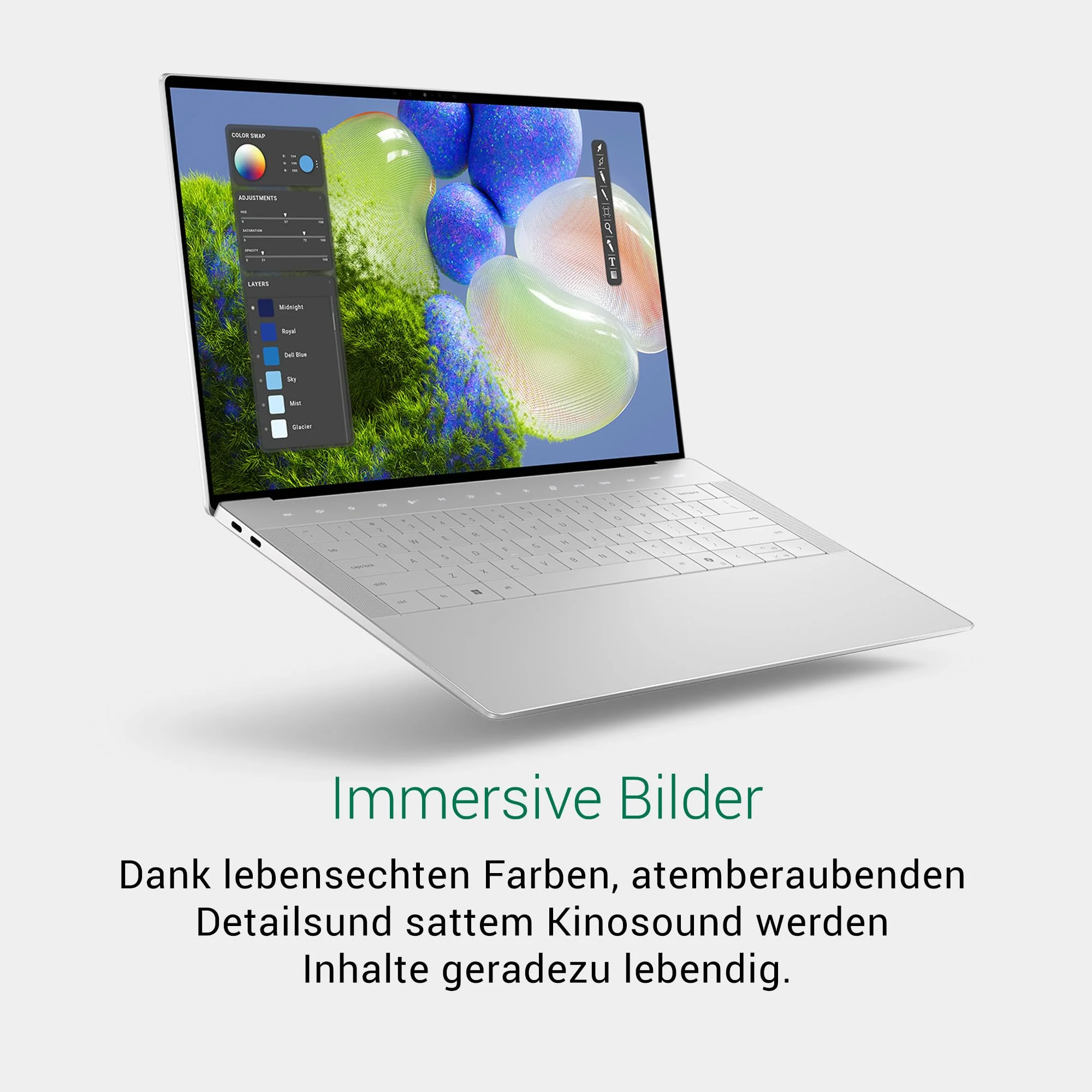 Dell XPS 14 9440 Laptop 14.5 Inch FHD+ (1920 x 1200) Display, Evo Edition, Intel Core Ultra 7 155H, Intel Arc Graphics, 16GB RAM 512GB SSD, Windows 11 Home, Fingerprint Reader, German Backlit Keyboard - Image 11