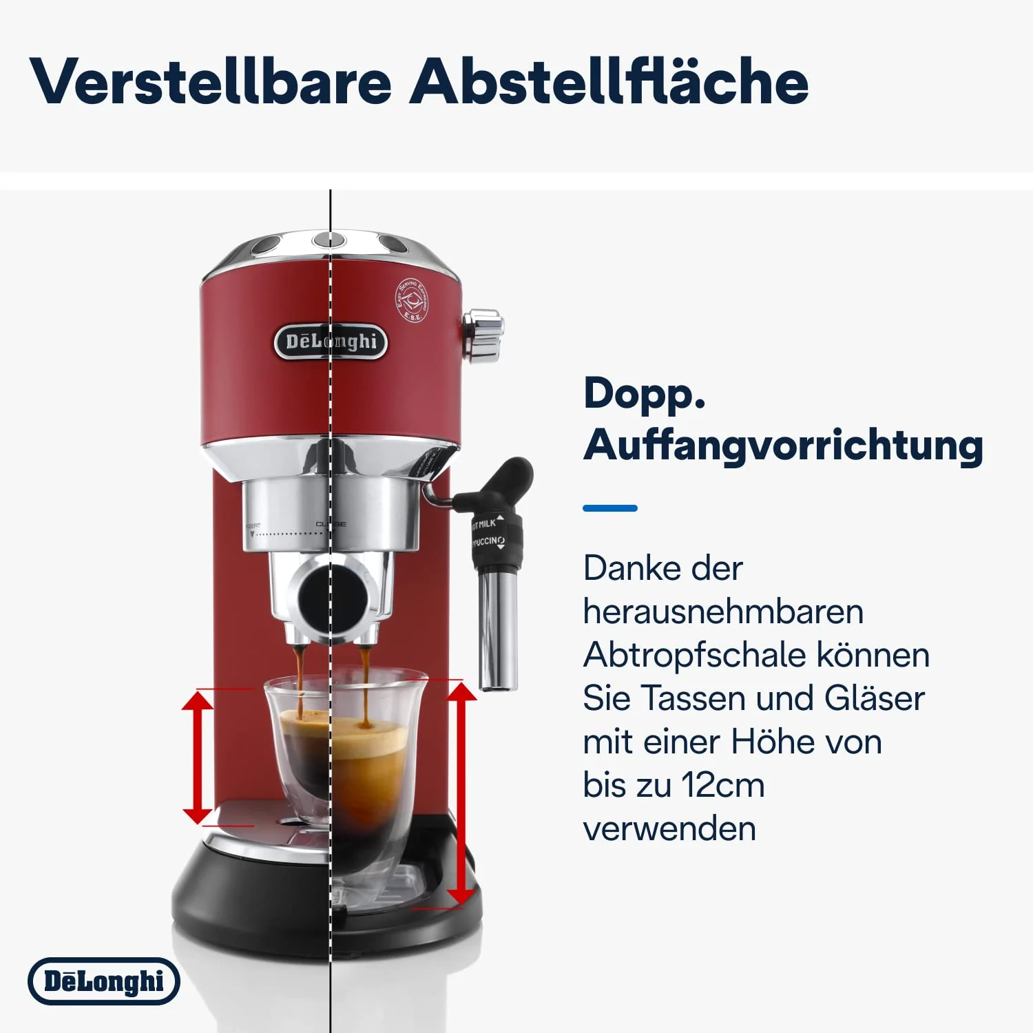 De'Longhi Dedica Style EC 685.B – Espresso Siebträgermaschine, Espressomaschine mit professionellem Milchaufschäumer, nur 15 cm breit, für Kaffeepulver oder ESE Pads, 1 l Wassertank, schwarz - Image 3
