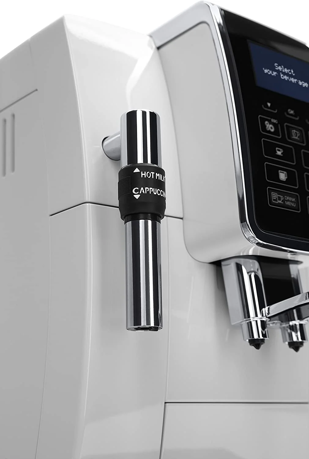 De'Longhi DINAMICA ECAM 350.35.W - Vollautomatische Kaffeemaschine, 1.8 l, weiß – (freistehend, Maschine Espresso Kaffeemaschine, weiß, LCD-Display, 1,8 l) - Image 8