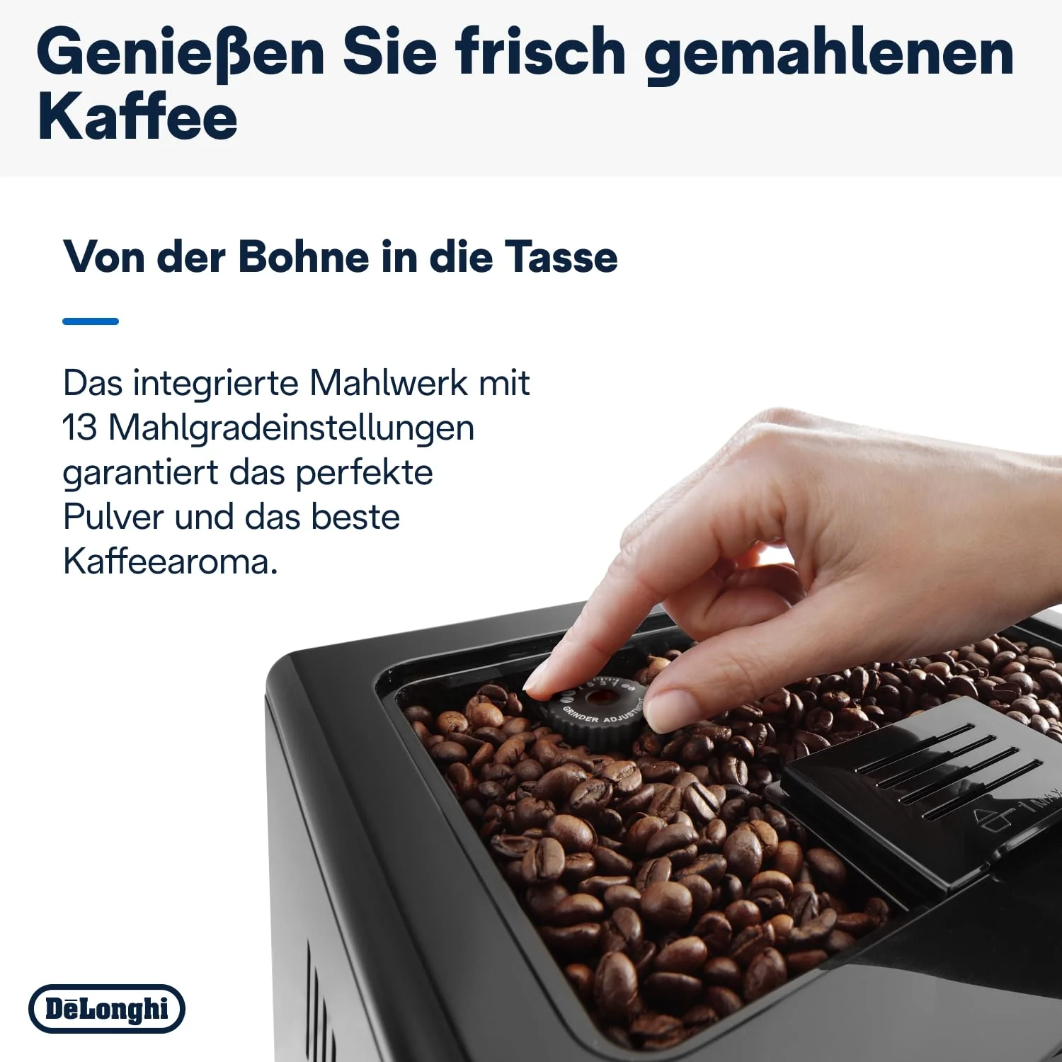 De'Longhi Eletta Evo ECAM 46.860.B Kaffeevollautomat mit LatteCrema Milchsystem, Cappuccino und Espresso auf Knopfdruck, LCD Display und Sensor-Touch-Tasten, schwarz - Image 7