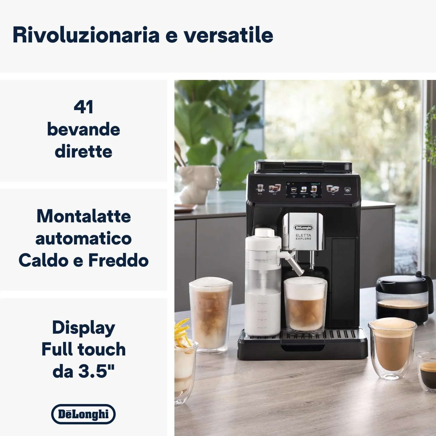 De'Longhi Eletta Explore Perfetto ECAM452.57.G Kaffeevollautomat mit LatteCrema Milchsystem & Philips AquaClean Kalk- und Wasserfilter für Espressomaschine, Kein Entkalken bis 5000 Tassen, Einzelpack - Image 4