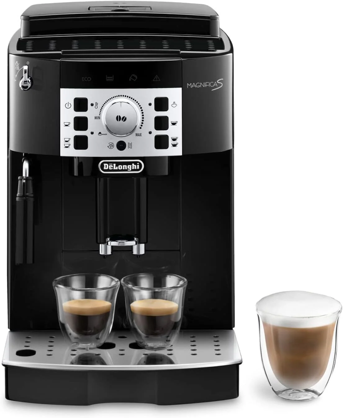 De'Longhi Magnifica S ECAM 22.110.B Perfetto Kaffeevollautomat mit Milchaufschäumdüse + Original EcoDecalk DLSC 500 Entkalker Wasserfilter DLSC002 - Image 4