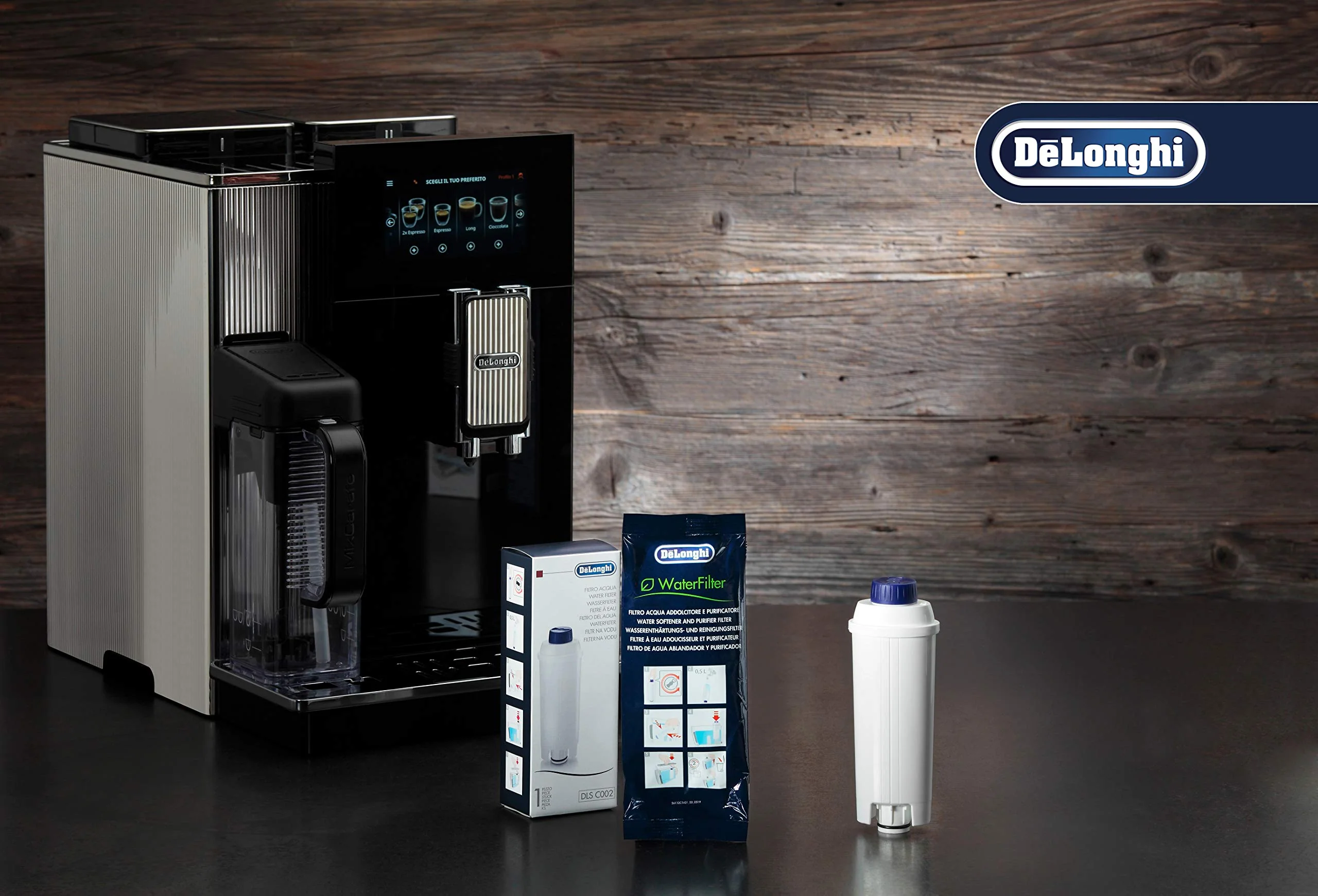 De'Longhi Magnifica S ECAM 22.110.B Schwarz mit Chromfinish and Wasserfilter - Image 2