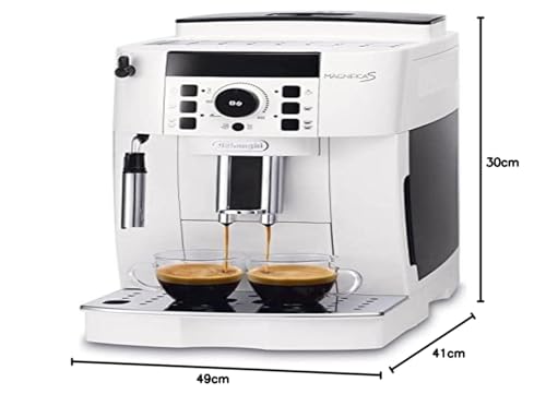 De'Longhi Magnifica S ECAM21.117.W, Automatische Kaffeemaschine, Manuell Einstellbarer Milchaufschäumer, Bean-to-Cup Espressomaschine, 2 Rezepte, Temperaturkontrolle, 2 Espressi Gleichzeitig, Weiß - Image 2