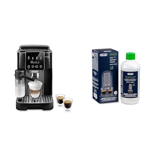 De'Longhi Magnifica Start ECAM222.60.BG, Kaffeevollautomat mit LatteCrema-Milchsystem für Automatischen Cappuccino, 4-Direktwahl-Tasten, Touchscreen, x2-Funktion, Schwarz/Grau mit DLSC 500 Entkalker - Image 4
