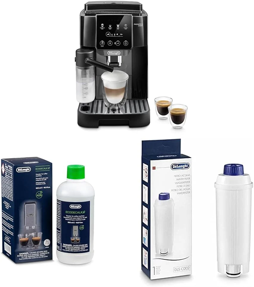 De'Longhi Magnifica Start ECAM222.60.BG, Kaffeevollautomat mit LatteCrema-Milchsystem + Original EcoDecalk DLSC 500 Entkalker Wasserfilter DLSC002 - Image 3