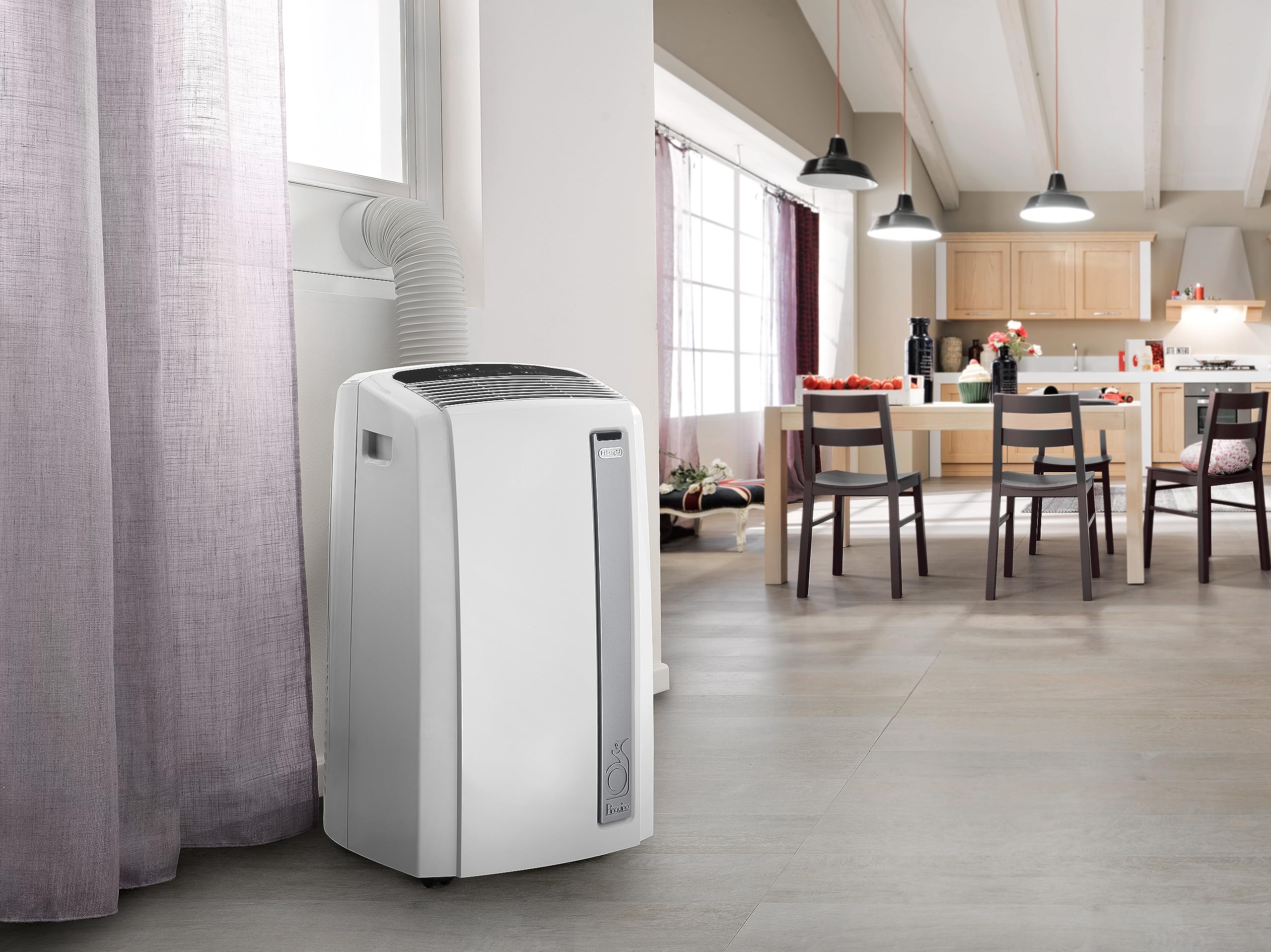 De'Longhi PAC AN112 Silent Mobiles Klimagerät (Klimaanlage, Luft-Luft System, Max. Kühlleistung 2,9 kW/11000BTU/h, Separate Entfeuchtungsfunktion, Geeigent für Räume bis zu 110 m³) [EEK A+],Weiß - Image 6