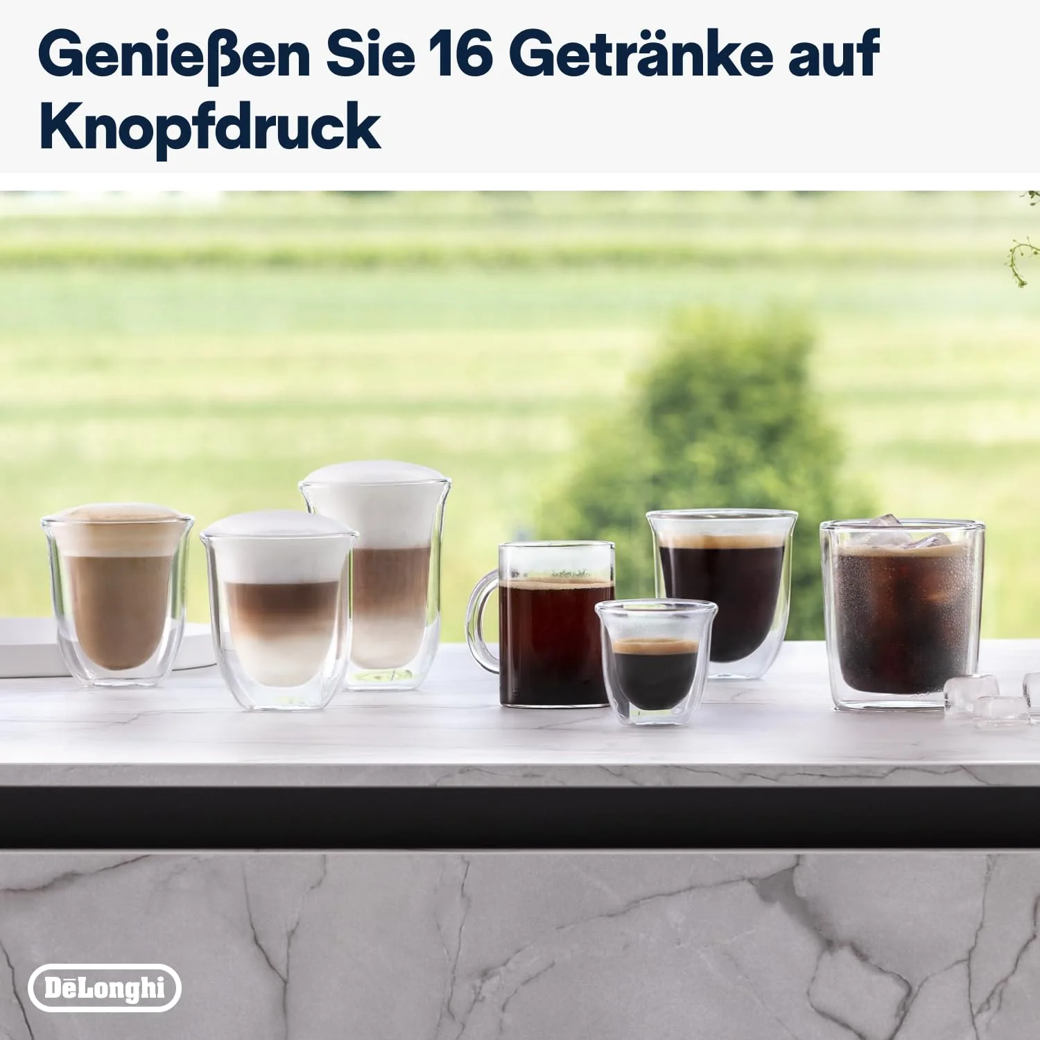 De'Longhi Rivelia EXAM440.55.G Kaffeevollautomat mit LatteCrema Milchsystem, Wechselbarer Bohnenbehälter, 16 Kaffee- & Milchgetränke auf Knopfdruck, Extra-Shot-Funktion, 3,5" Touch-Display, Grau - Image 2