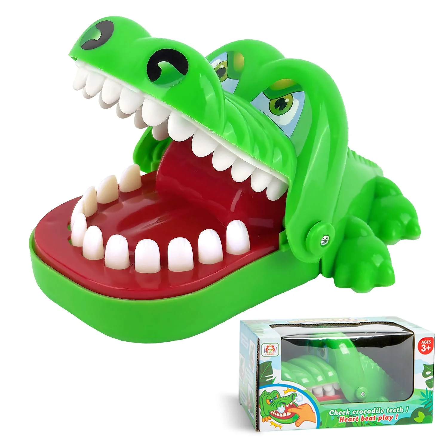 Demarsen Krokodil Zähne - Kroko Doctor Spiel für Kinder ab 3 Jahre, Familienspiel, Partyspiel, Kinder Geschenk (Grün)