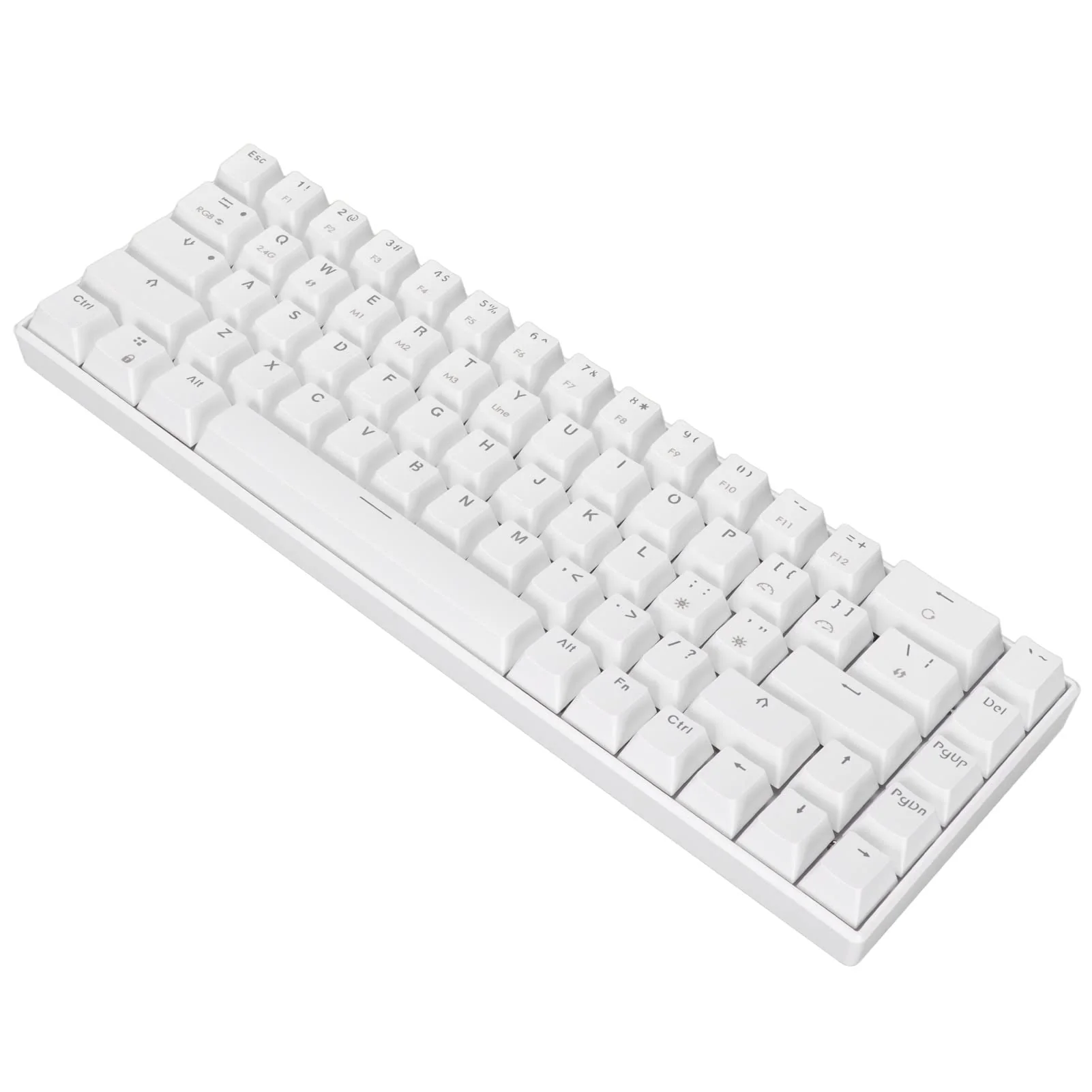 Denash Mechanische RGB-Tastatur, 68 Tasten 3 Mode Wireless 2.4G Typ C Kabelgebundene Mechanische Tastatur für für, 4 Schalter Optional (Linearer Aktionsschalter) - Image 9