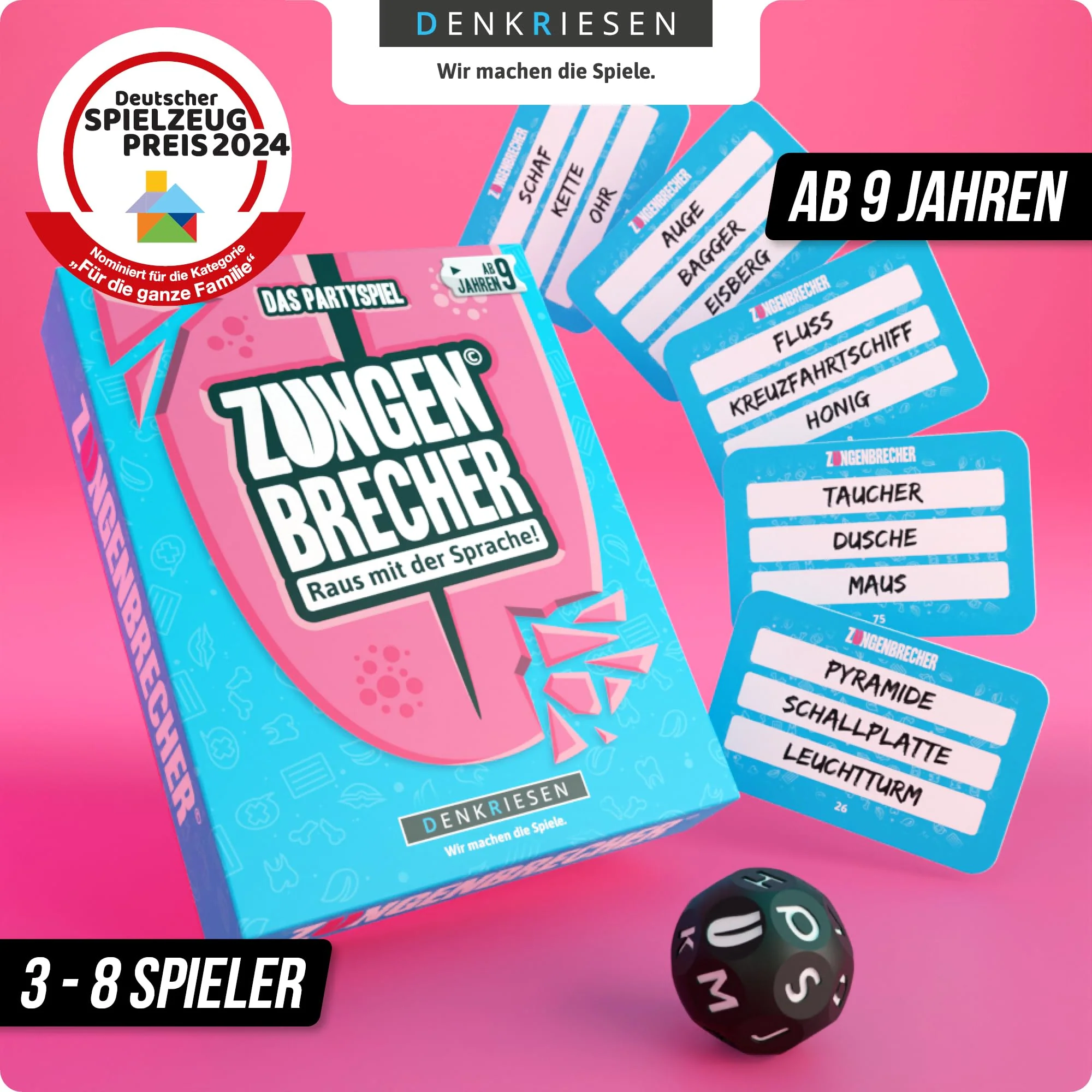 DENKRIESEN - Zungenbrecher© - Raus mit der Sprache! | Familienspiel | Kartenspiel | Reisespiel | Partyspiel | Ab 9 Jahren | Lustiges Kinderspiel | Perfekte Geschenkidee | Spaß garantiert! - Image 7