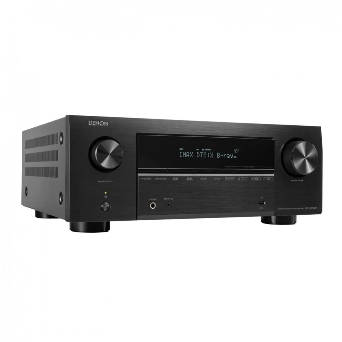 Denon AVC-X3800H 9.4-Kanal AV-Receiver, Verstärker mit Auro-3D, Dolby Atmos, DTS:X, 6 "8K-Eingänge und 3 Ausgängen, Bluetooth, AirPlay 2, HEOS-Multiroom, Alexa kompatibel, schwarz