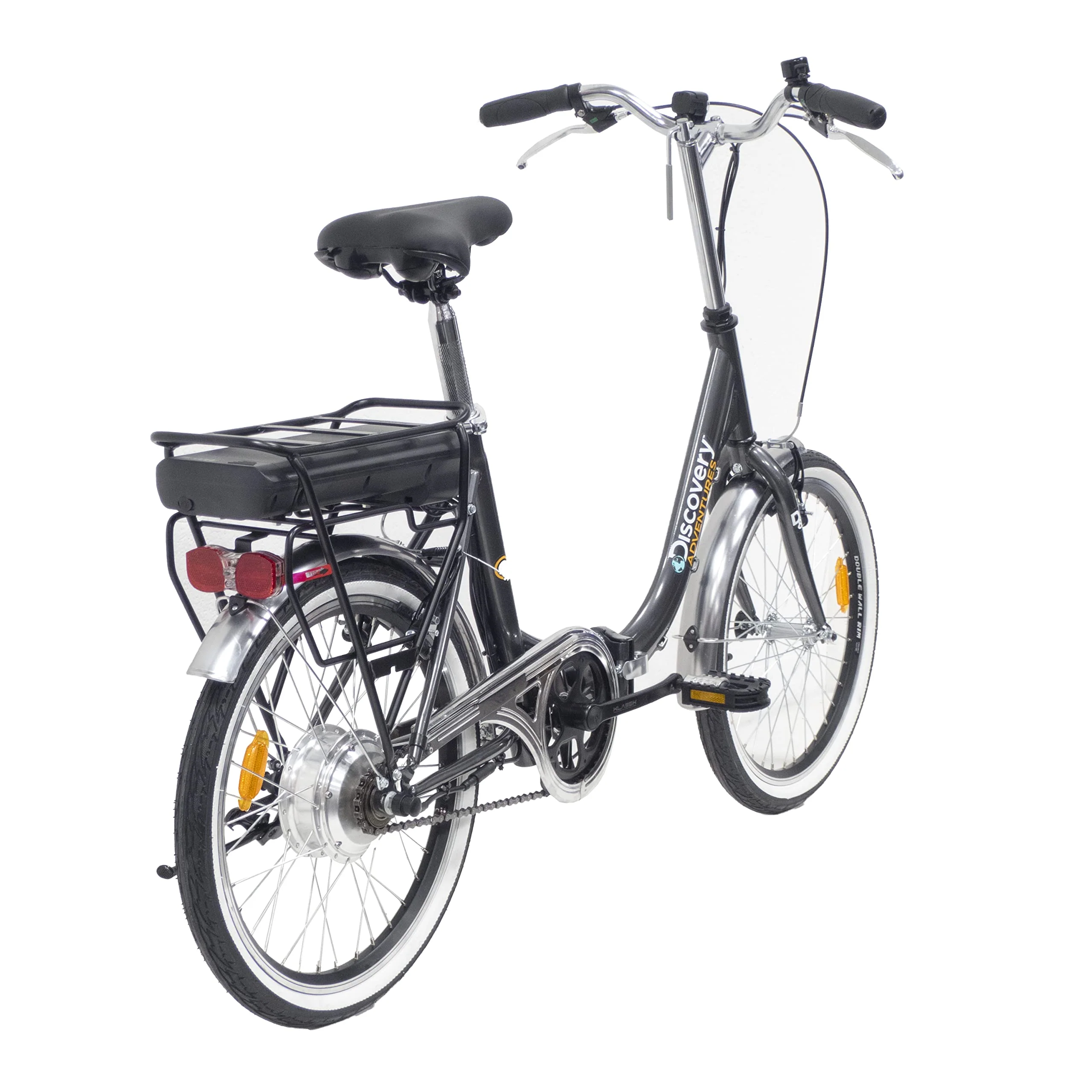 Denver Discovery Unisex – Erwachsene E1000 Rückwärtsmotor 24 V Elektrofahrrad Klapprad 20 Zoll Farbe Schwarz oder Anthrazitgrau, Dunkelgrau Metallic - Image 4