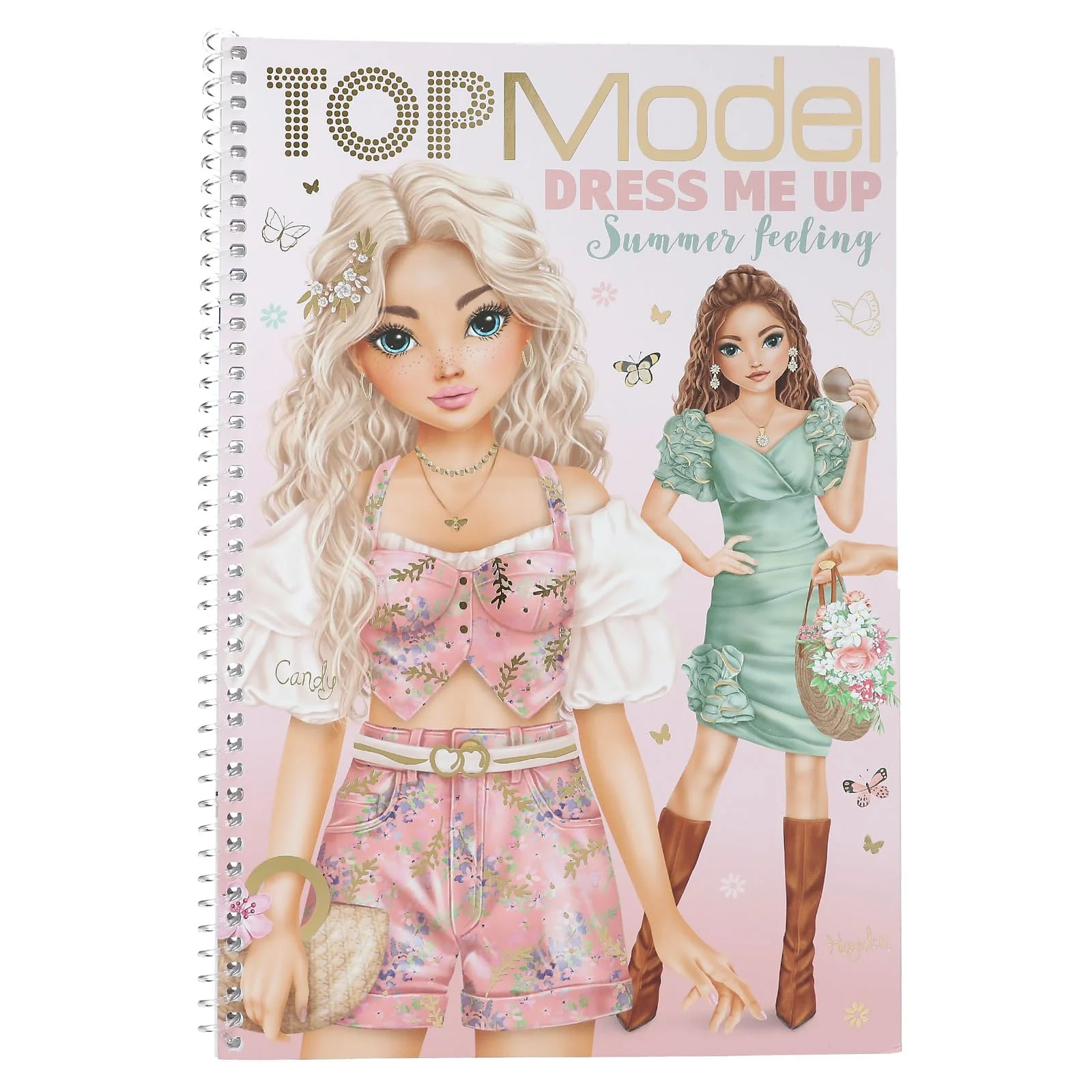 Depesche 13833 TOPModel Summer Feeling - Dress Me Up Stickerbuch mit 24 Seiten Model Motiven zum Verzieren, inkl. 7 Seiten Accessoire Sticker