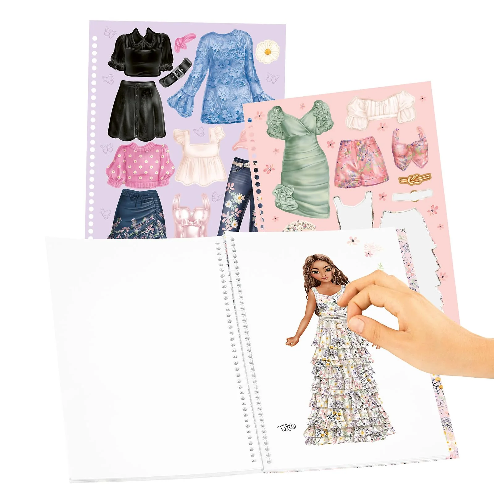Depesche 13833 TOPModel Summer Feeling - Dress Me Up Stickerbuch mit 24 Seiten Model Motiven zum Verzieren, inkl. 7 Seiten Accessoire Sticker - Image 2