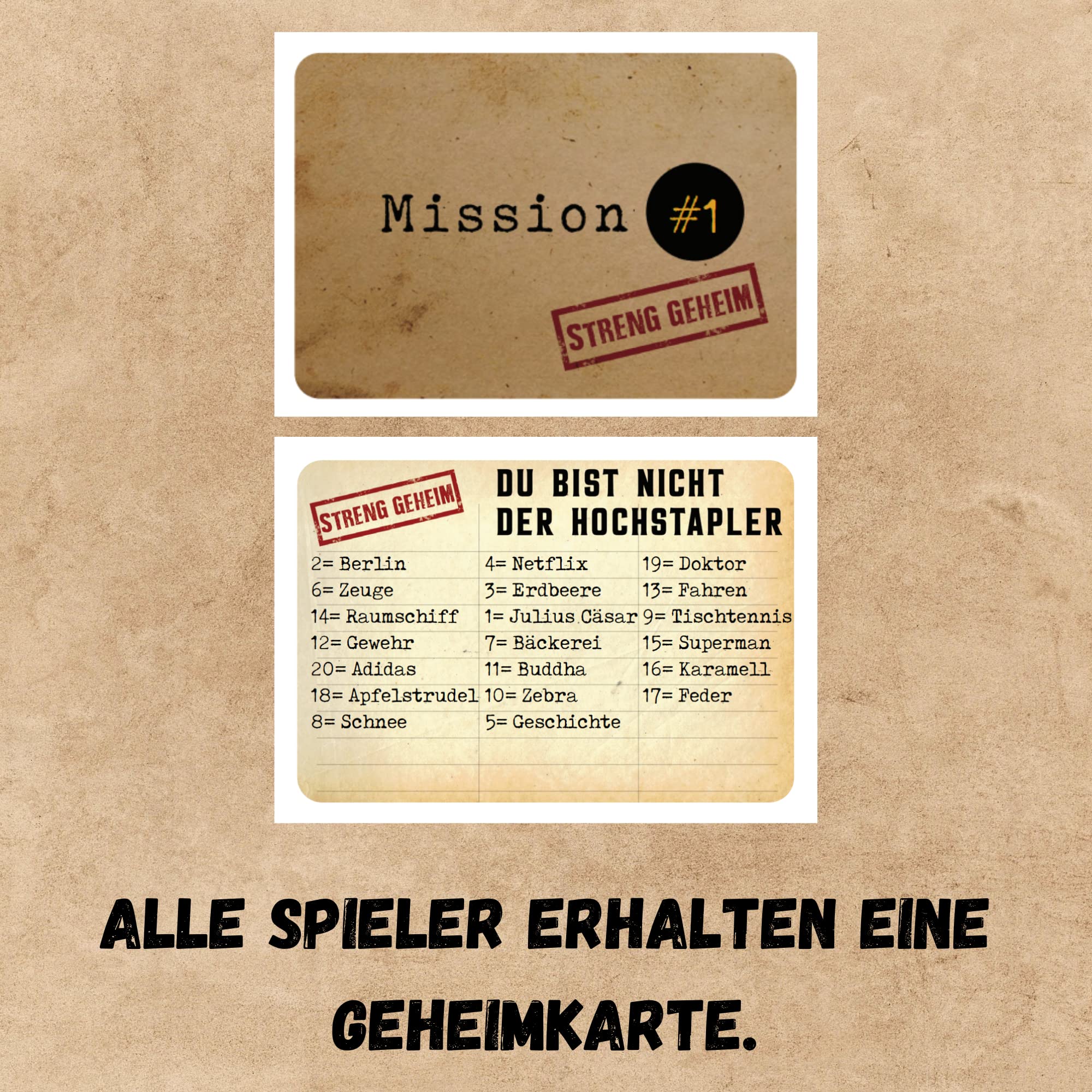 Der Hochstapler - Können Sie ihn entlarven? Bluff, Kreativität, Wortspiele und Verdächtigungen! Gesellschaftsspiel für die ganze Familie, Spiele für erwachsene, Brettspiel, Kartenspiel, Familienspiel - Image 9