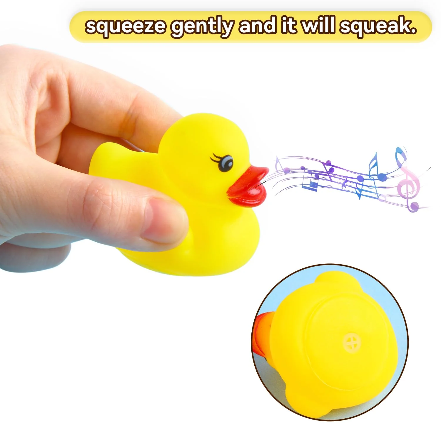 DERAYEE 50 Stück Bunte Mini Badeenten Schwimmendes Weiche Enten Badespielzeug Set klassisches Quietscheentchen für Kinder Dusch Geburtstags Partyartikel - Image 6